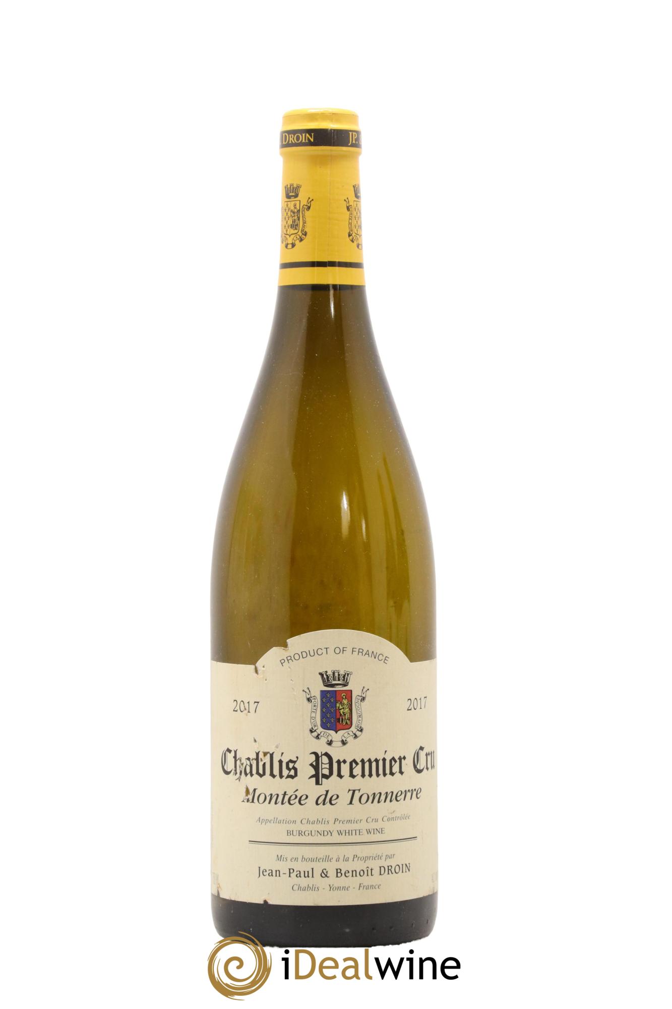 Chablis 1er Cru Montée de Tonnerre Jean-Paul & Benoît Droin (Domaine)  2017 - Posten von 1 Flasche - 0