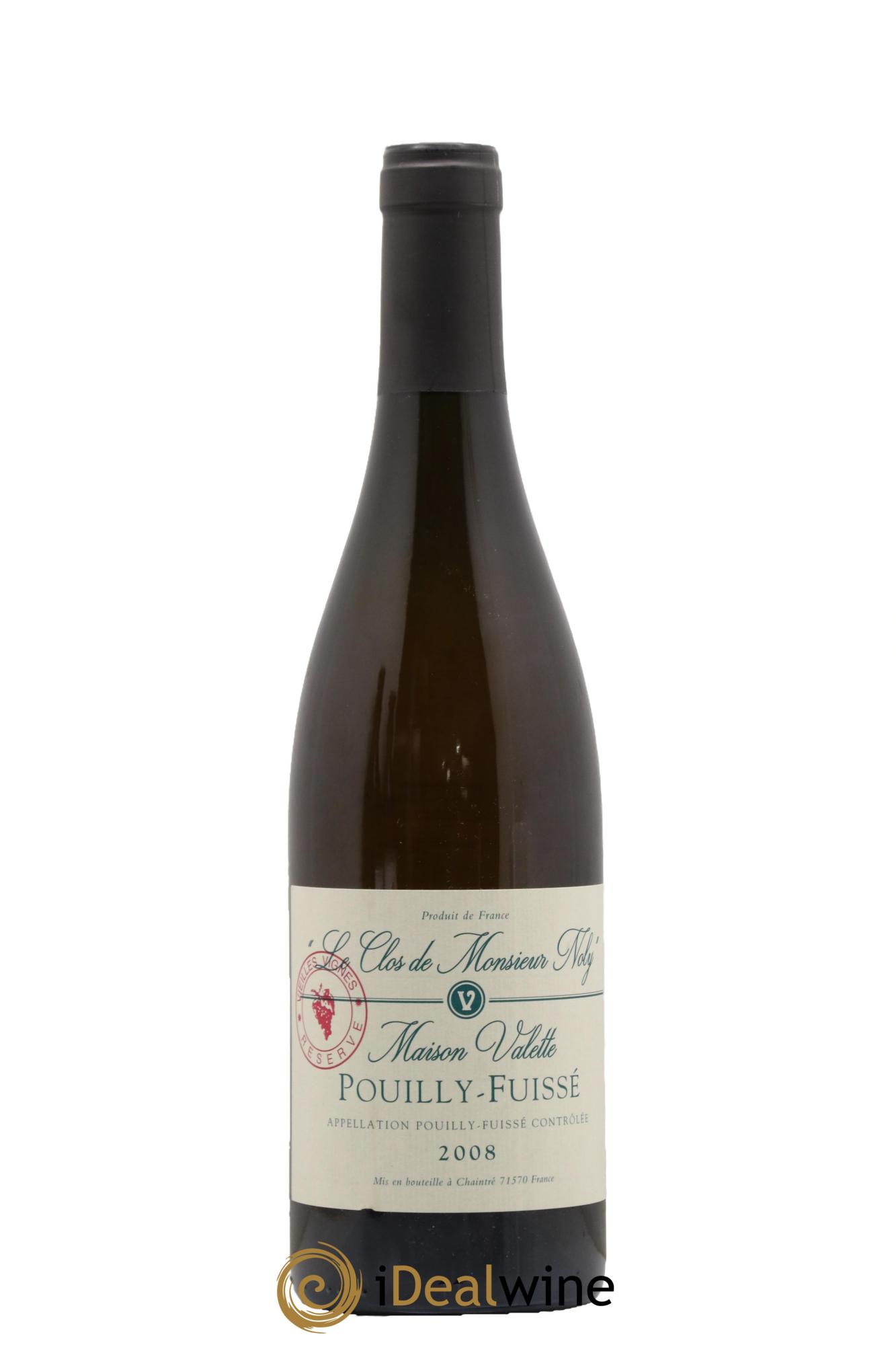 Pouilly-Fuissé Clos de Monsieur Noly Vieilles Vignes Valette (Domaine) 2008 - Posten von 1 Flasche - 0