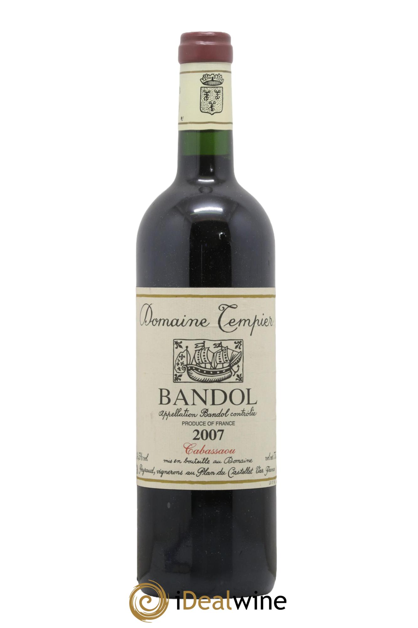 Bandol Domaine Tempier Cuvée Cabassaou Famille Peyraud 2007 - Lot de 1 bouteille - 0