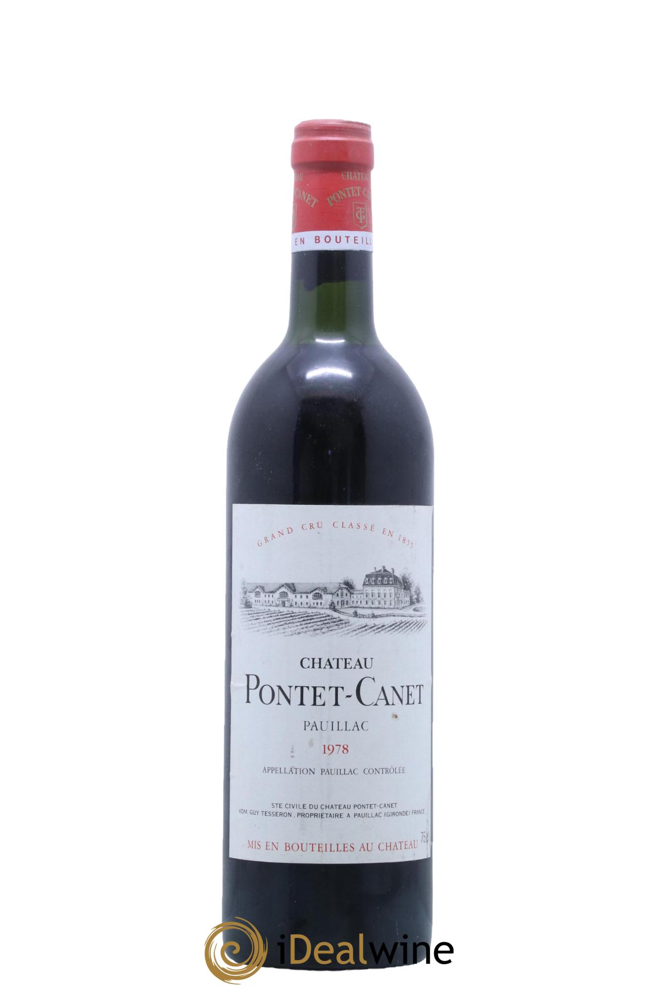 Château Pontet Canet 5ème Grand Cru Classé  1978 - Lot de 1 bouteille - 0