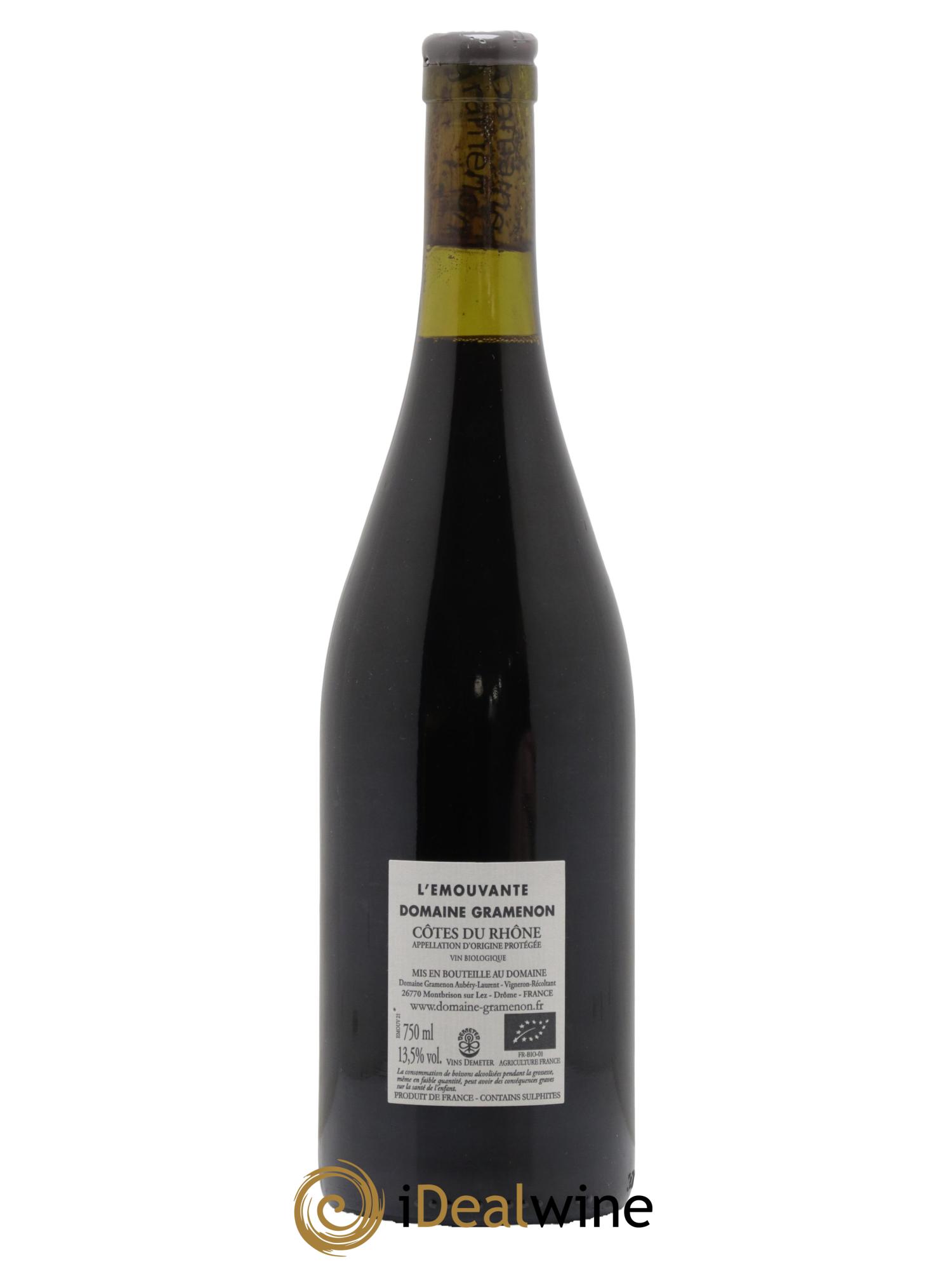 Côtes du Rhône L'émouvante Gramenon (Domaine) 2021 - Lotto di 1 bottiglia - 1