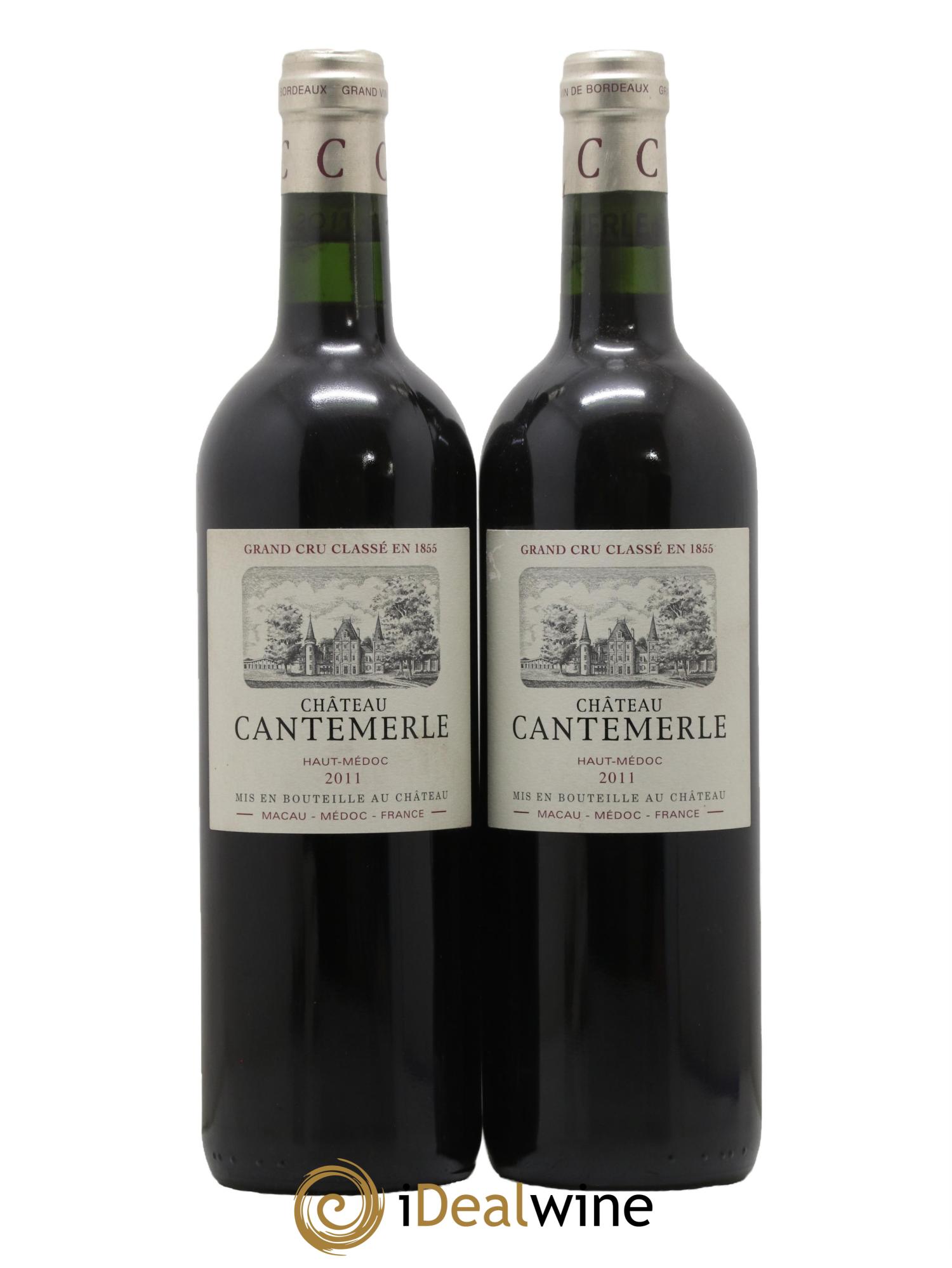 Château Cantemerle 5ème Grand Cru Classé 2011 - Lot of 2 bottles - 0