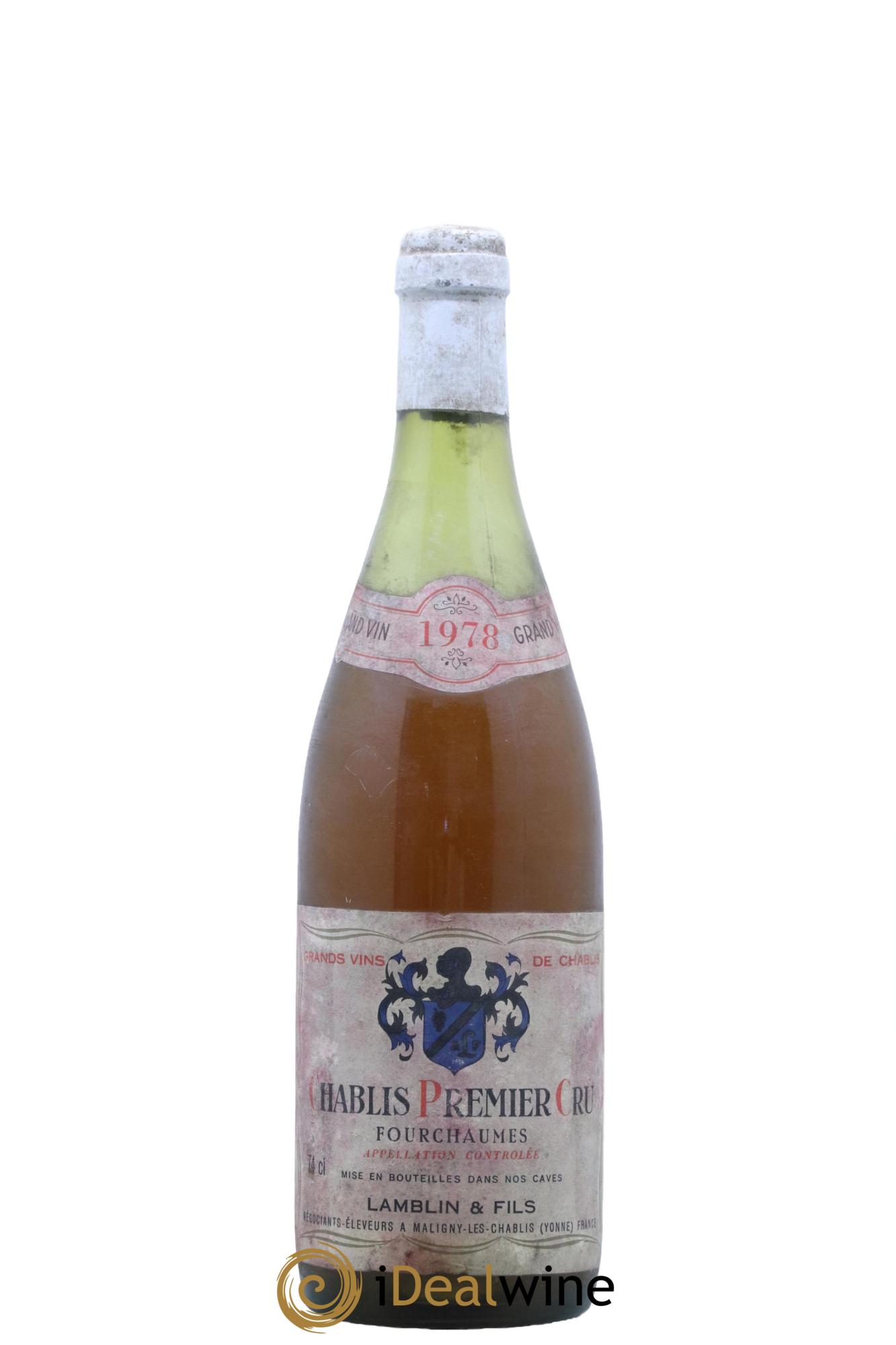 Chablis 1er Cru Fourchaumes Lamblin Et Fils 1978 - Lot de 1 bouteille - 0