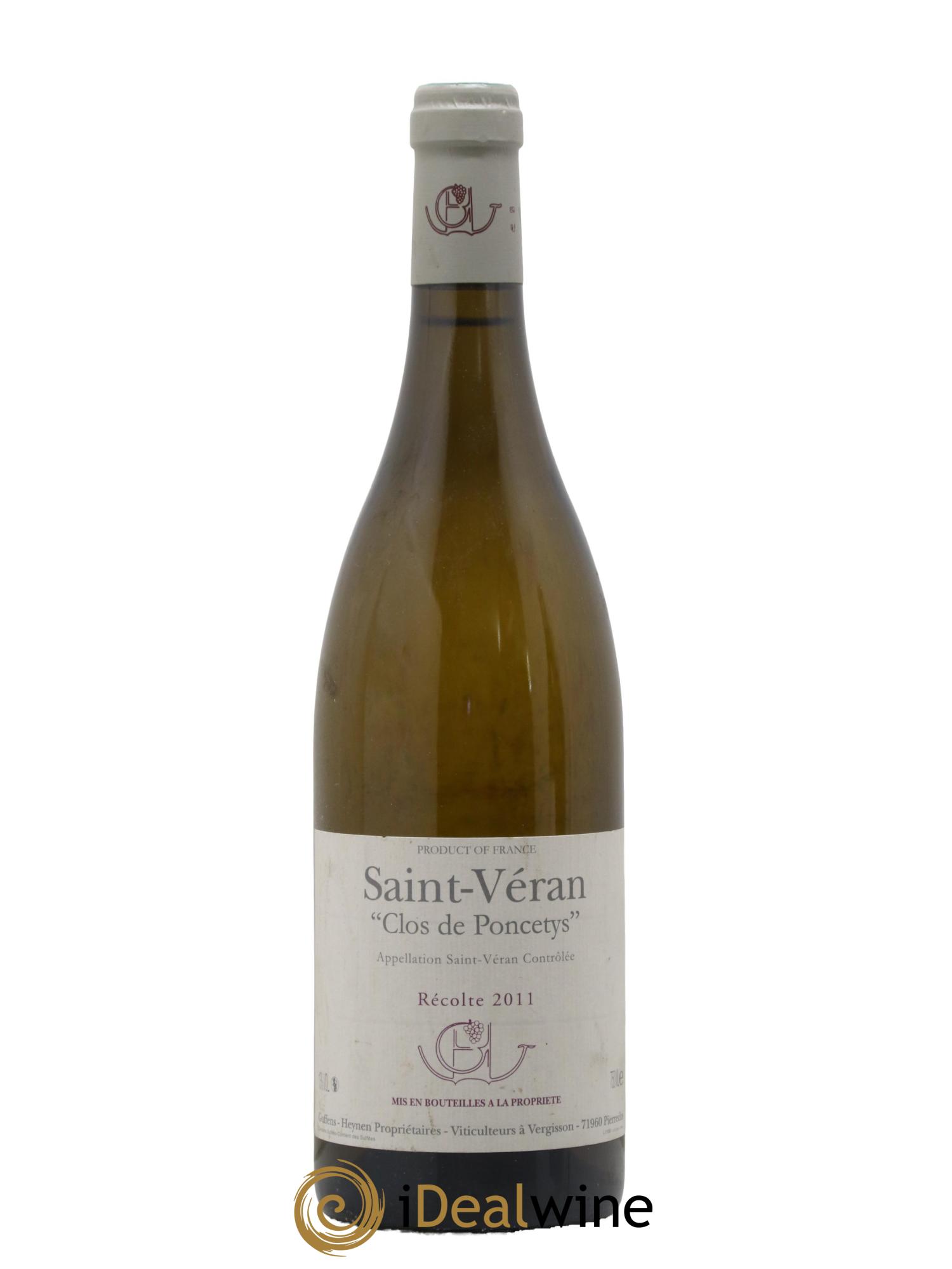 Saint-Véran Clos de Poncetys Guffens-Heynen 2011 - Posten von 1 Flasche - 0