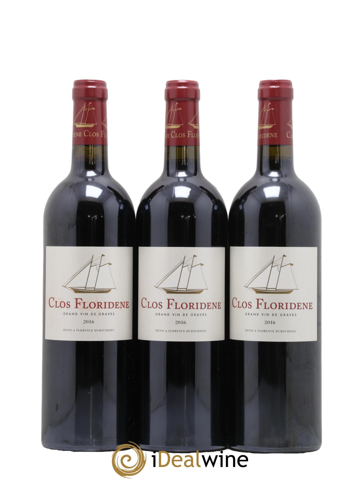 Clos Floridène  2016 - Lot of 3 bottles - 0