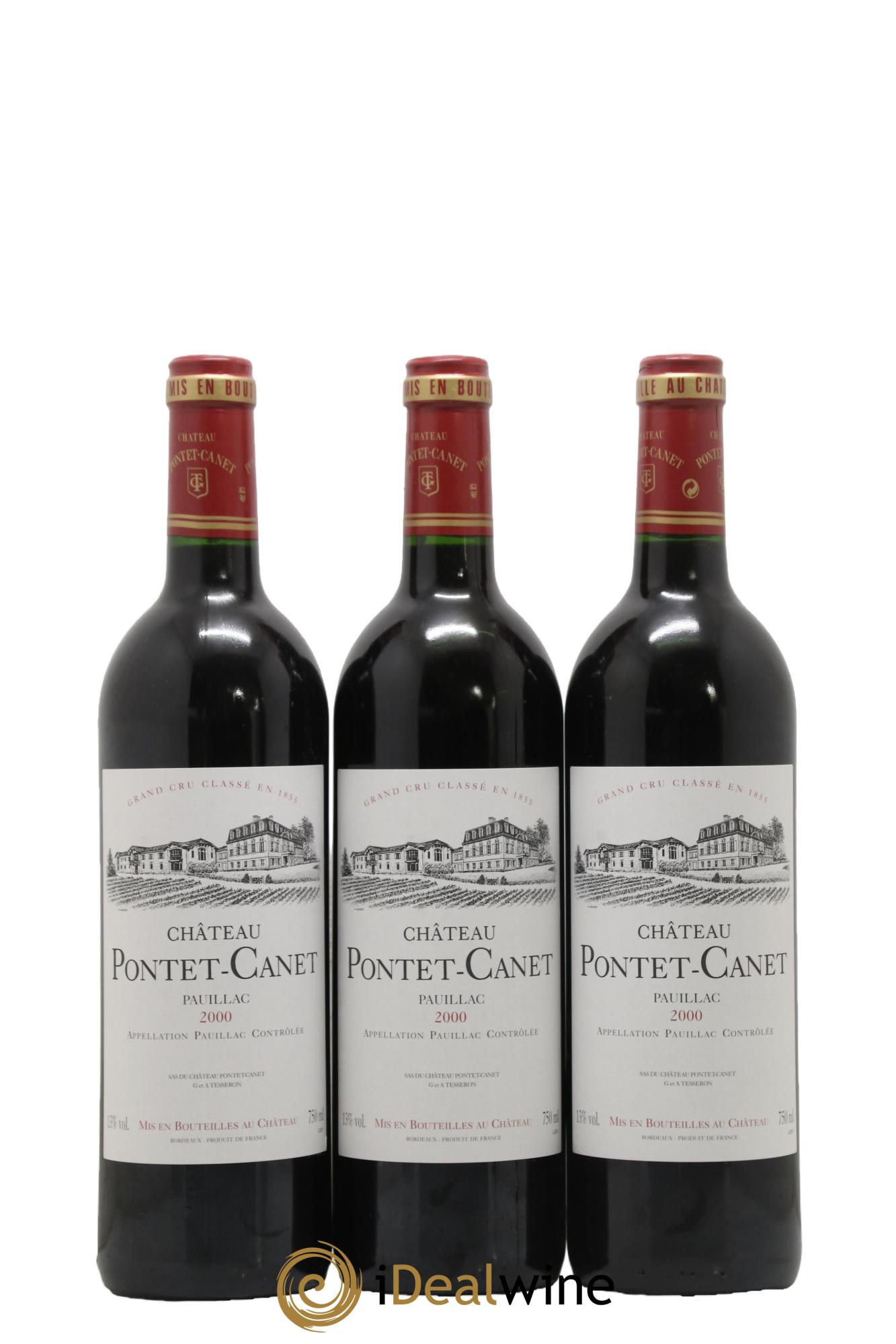 Château Pontet Canet 5ème Grand Cru Classé 2000 - Lotto di 6 bottiglie - 1