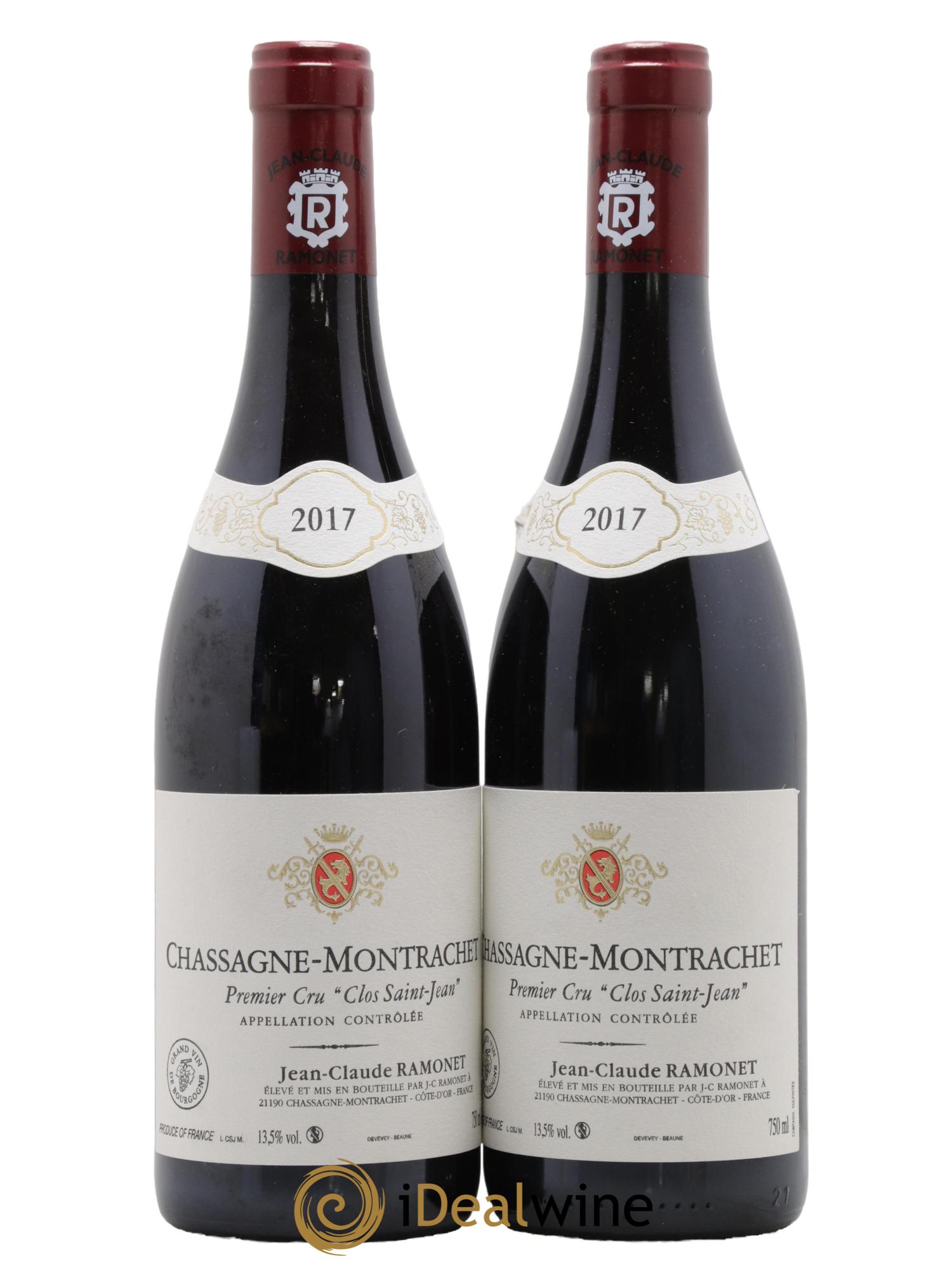 Chassagne-Montrachet 1er Cru Clos Saint-Jean Ramonet (Domaine) 2017 - Posten von 2 Flaschen - 0