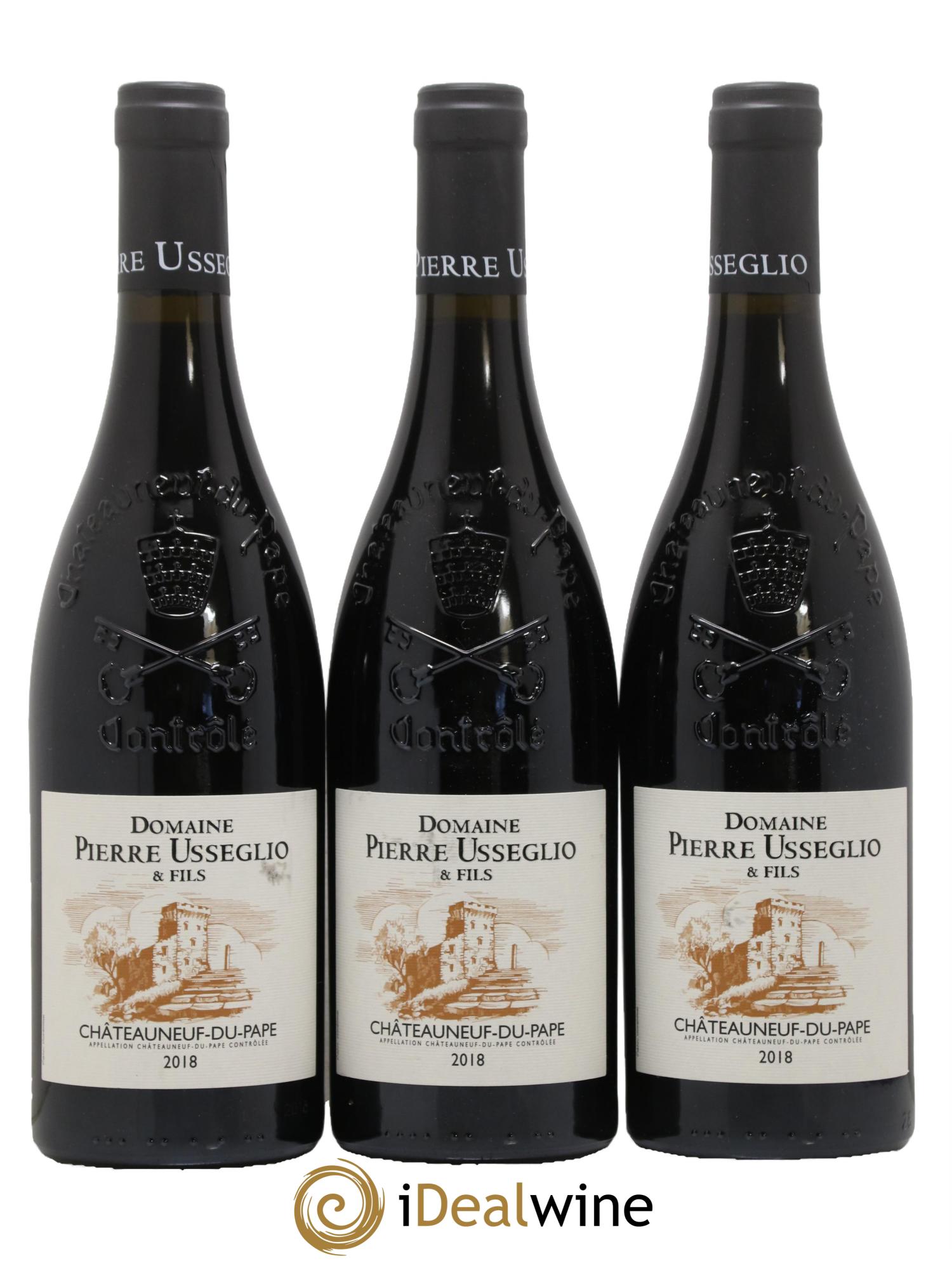 Châteauneuf-du-Pape Tradition Pierre Usseglio & Fils 2018 - Lot de 3 bouteilles - 0