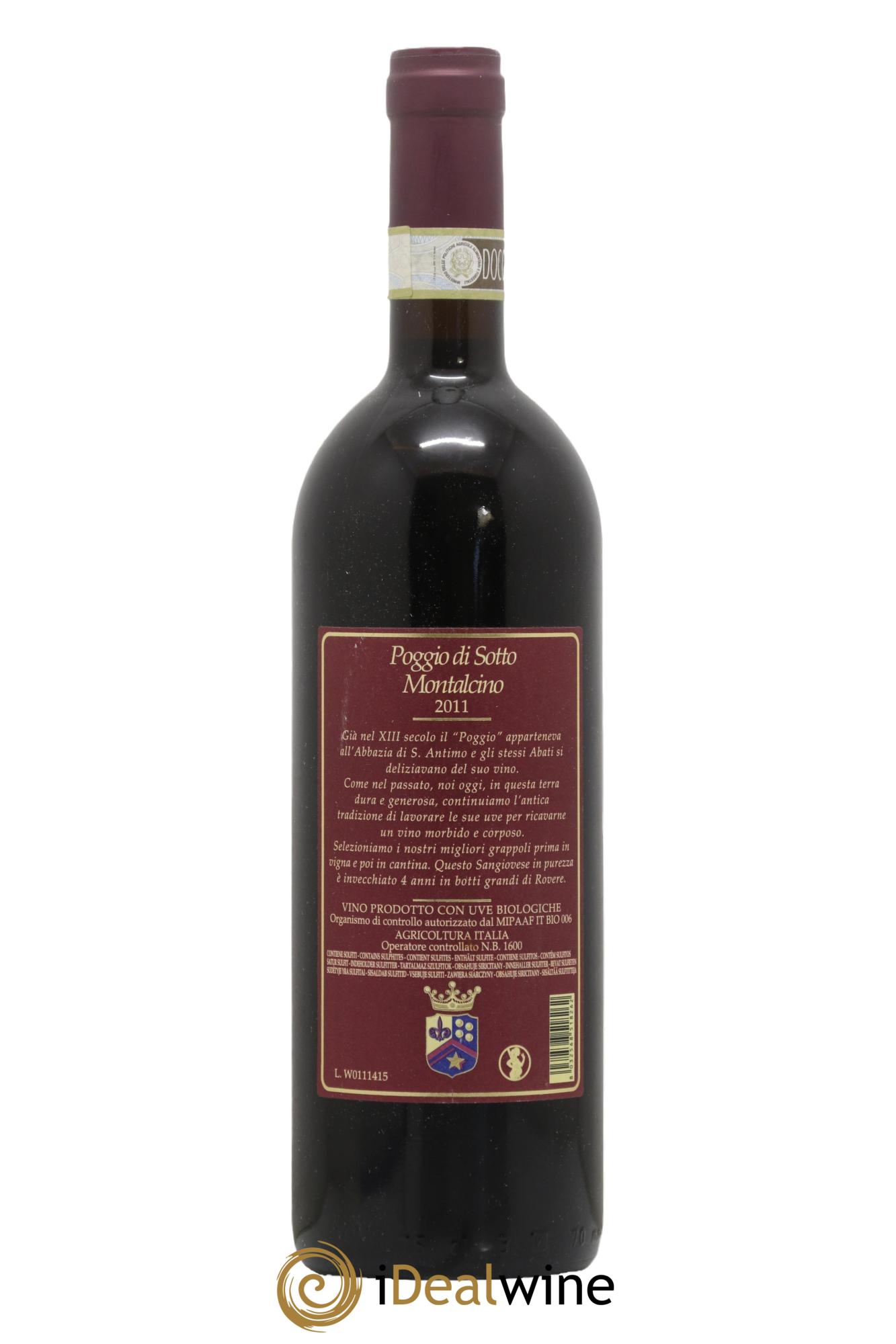 Brunello di Montalcino DOCG Poggio di Sotto 2011 - Lotto di 1 bottiglia - 1