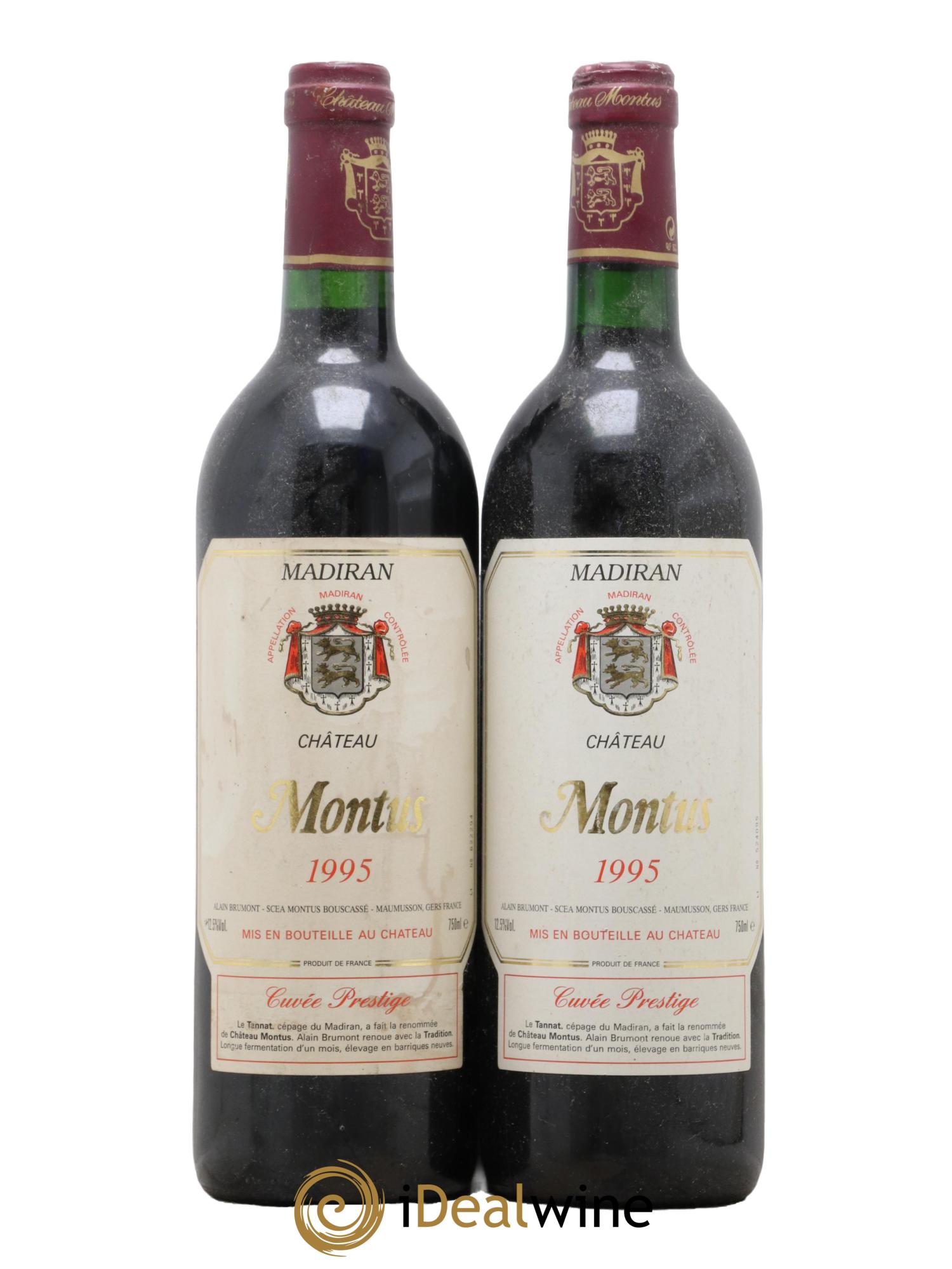 Madiran Château Montus-Prestige Alain Brumont 1995 - Lot of 2 bottles - 0