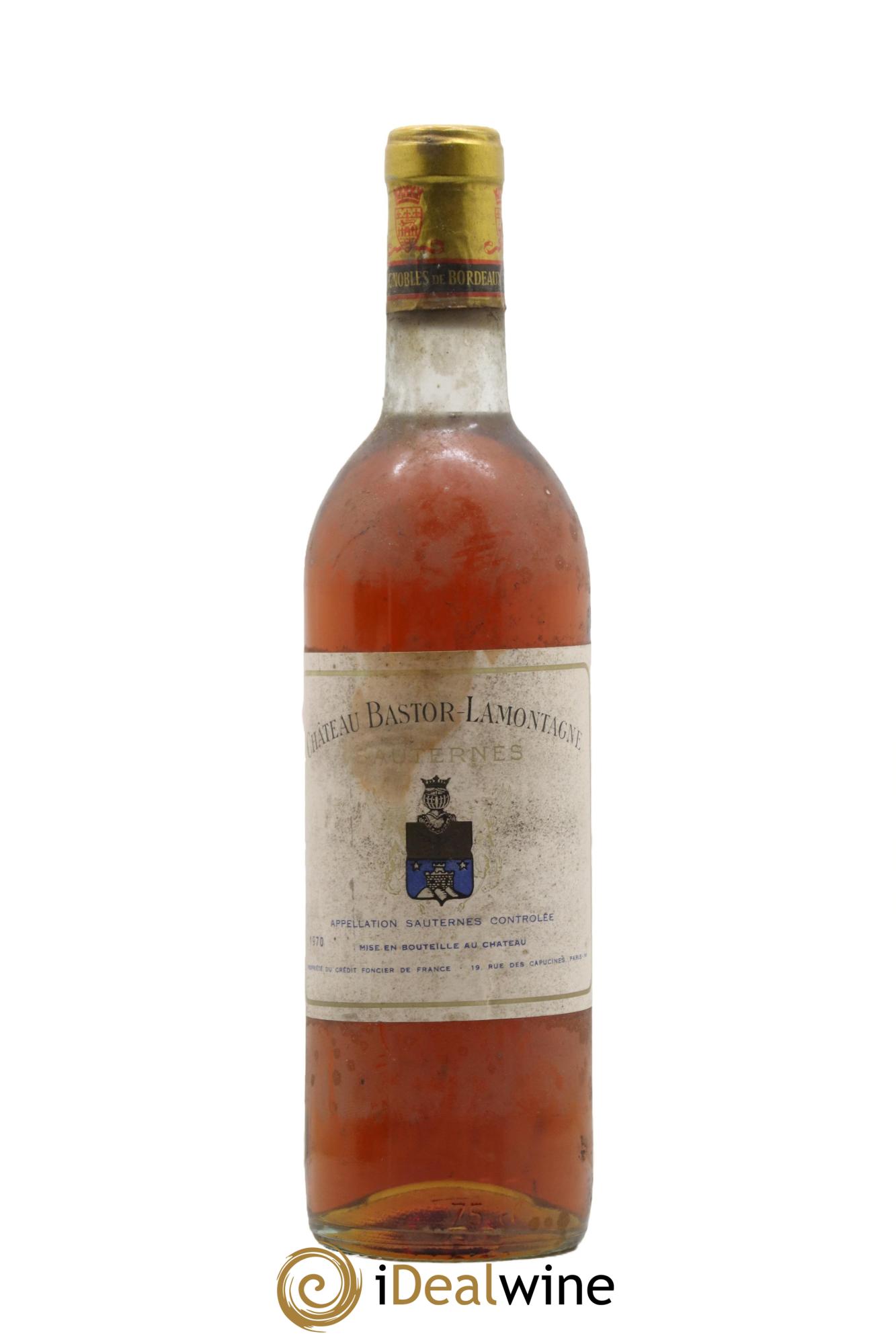 Château Bastor Lamontagne  1970 - Posten von 1 Flasche - 0