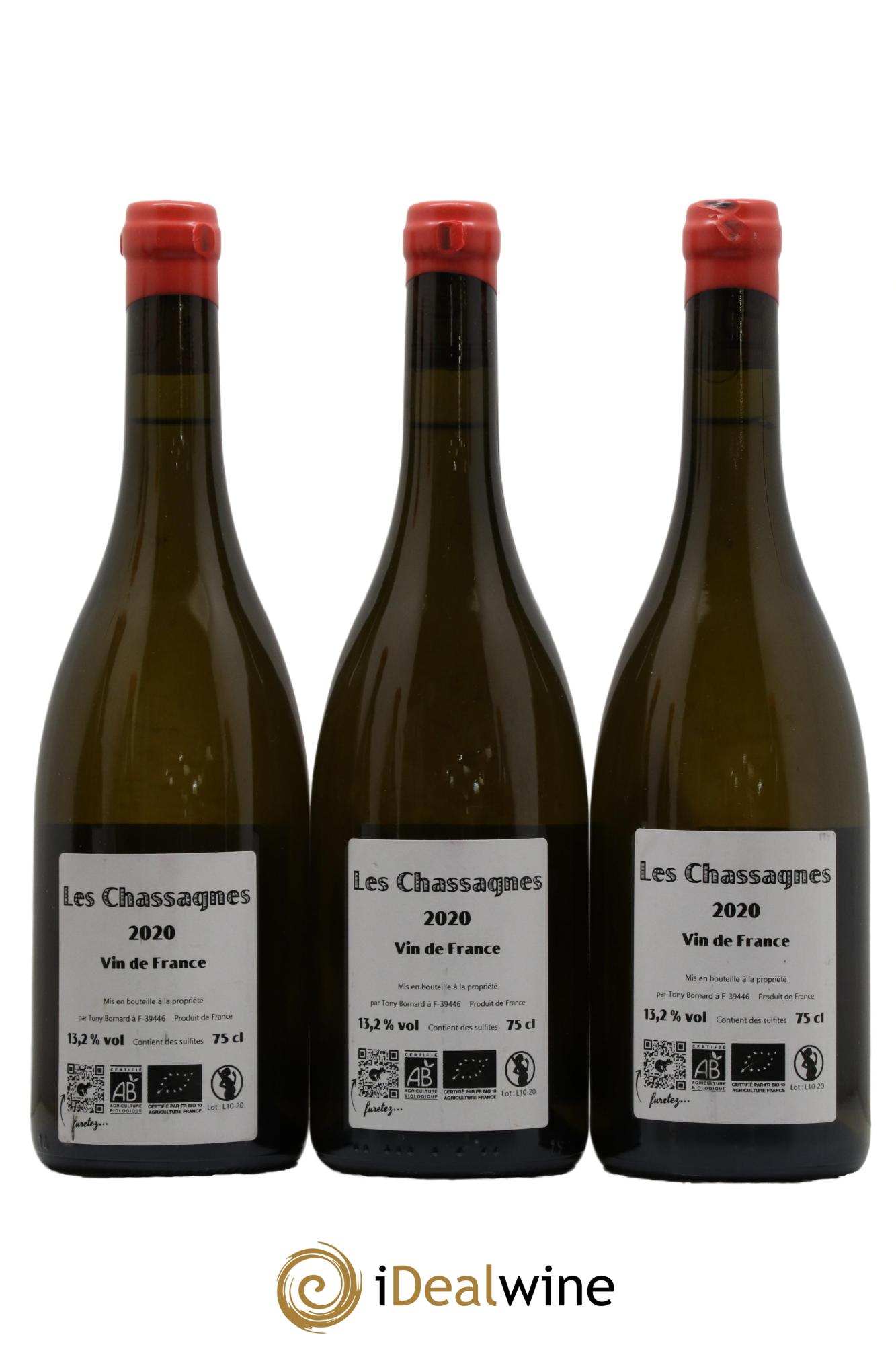 Vin de France Les Chassagnes Tony Bornard 2020 - Lot of 3 bottles - 1