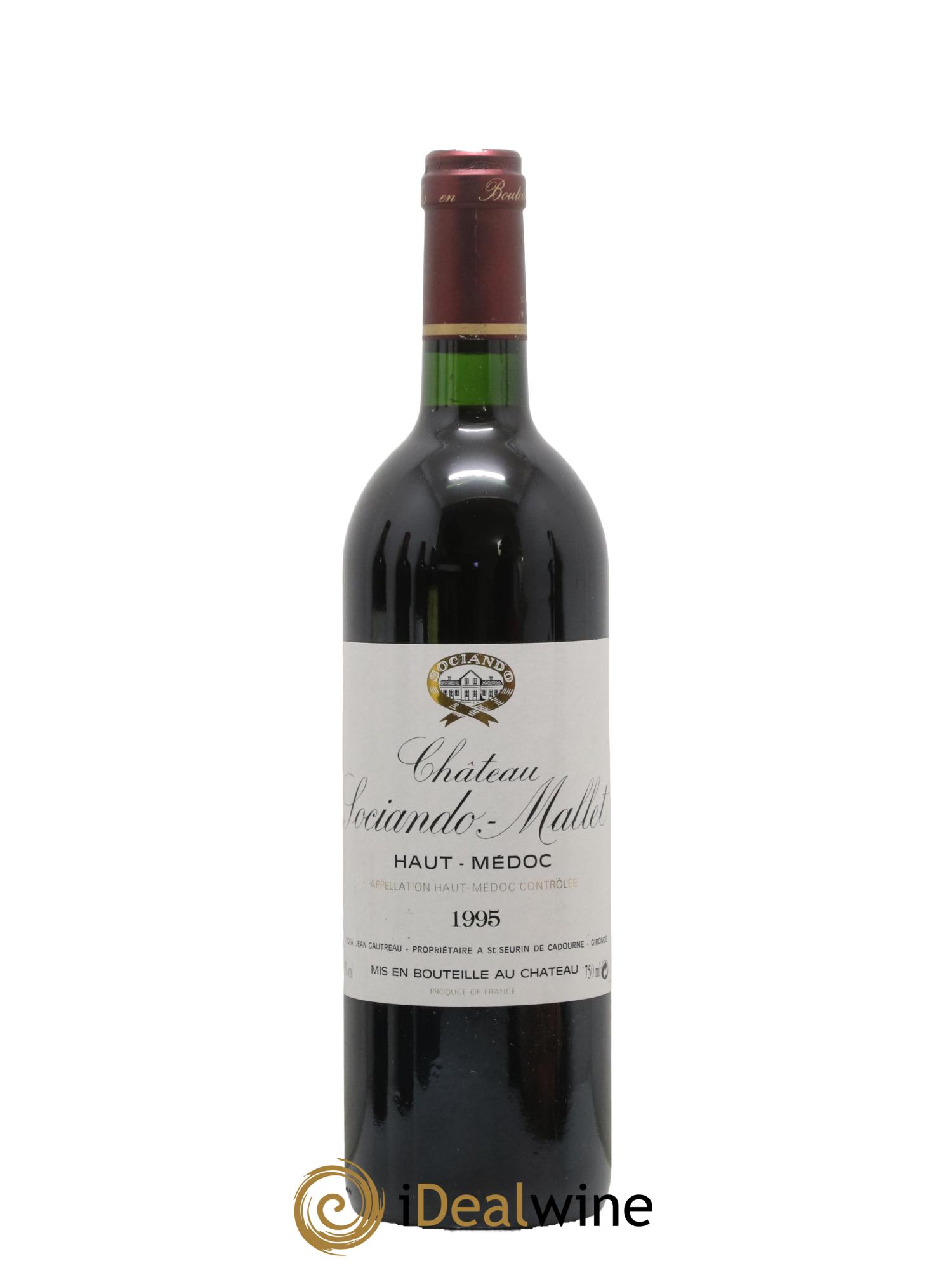 Château Sociando Mallet 1995 - Lotto di 1 bottiglia - 0