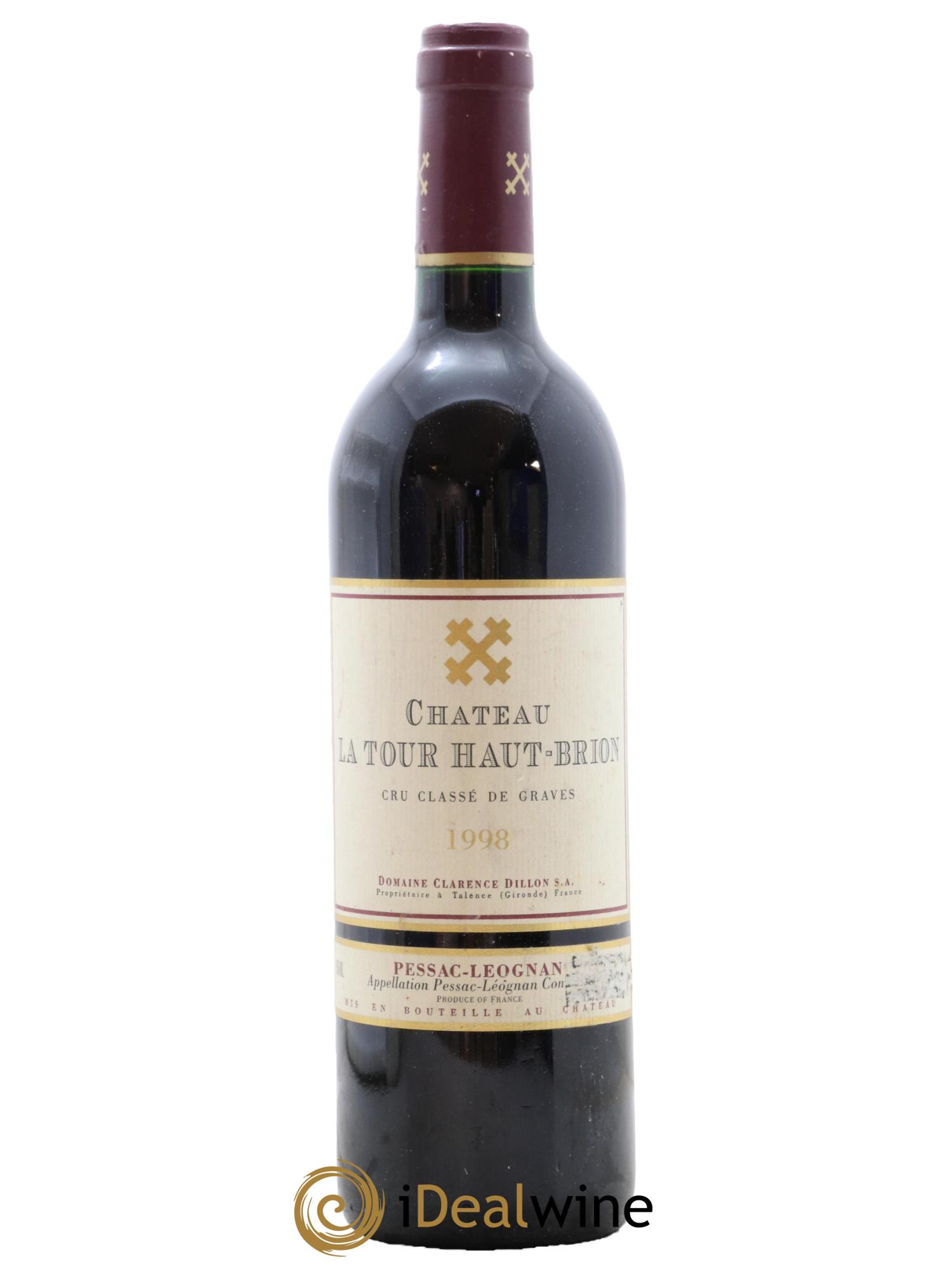 Château la Tour Haut-Brion Cru Classé de Graves 1998 - Lotto di 1 bottiglia - 0