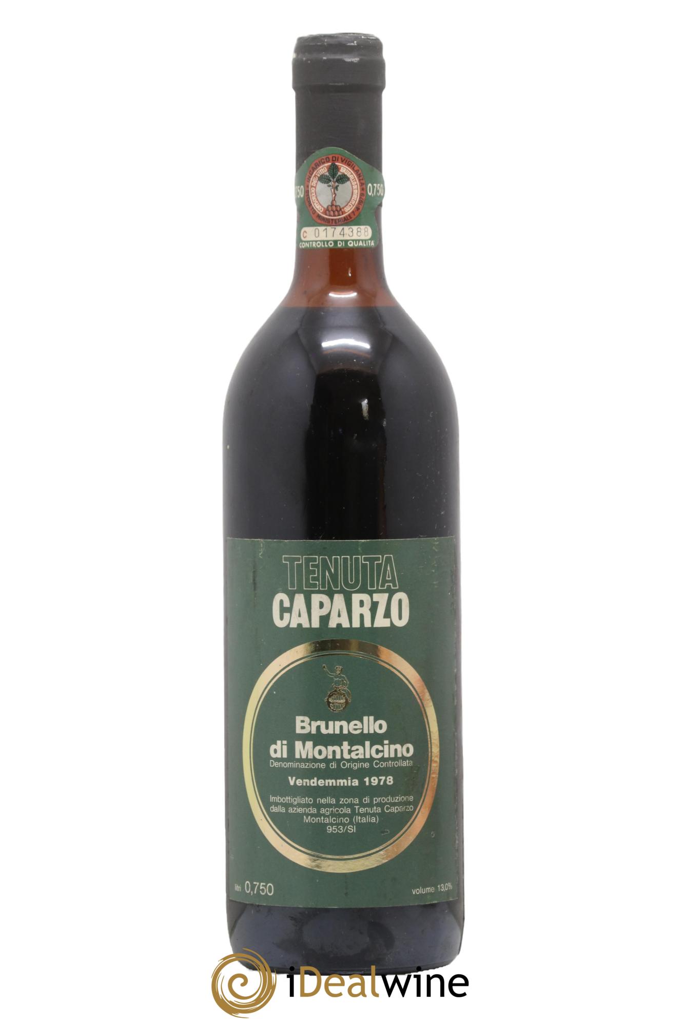 Brunello di Montalcino DOCG Tenuta Carpazo 1978 - Lotto di 1 bottiglia - 0