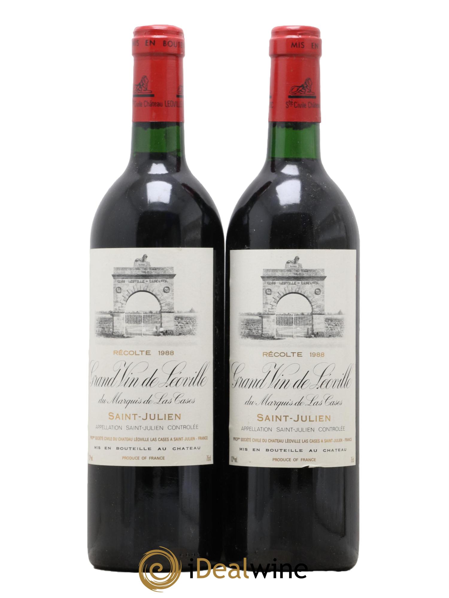 Château Léoville Las Cases 2ème Grand Cru Classé 1988 - Lot of 2 bottles - 0