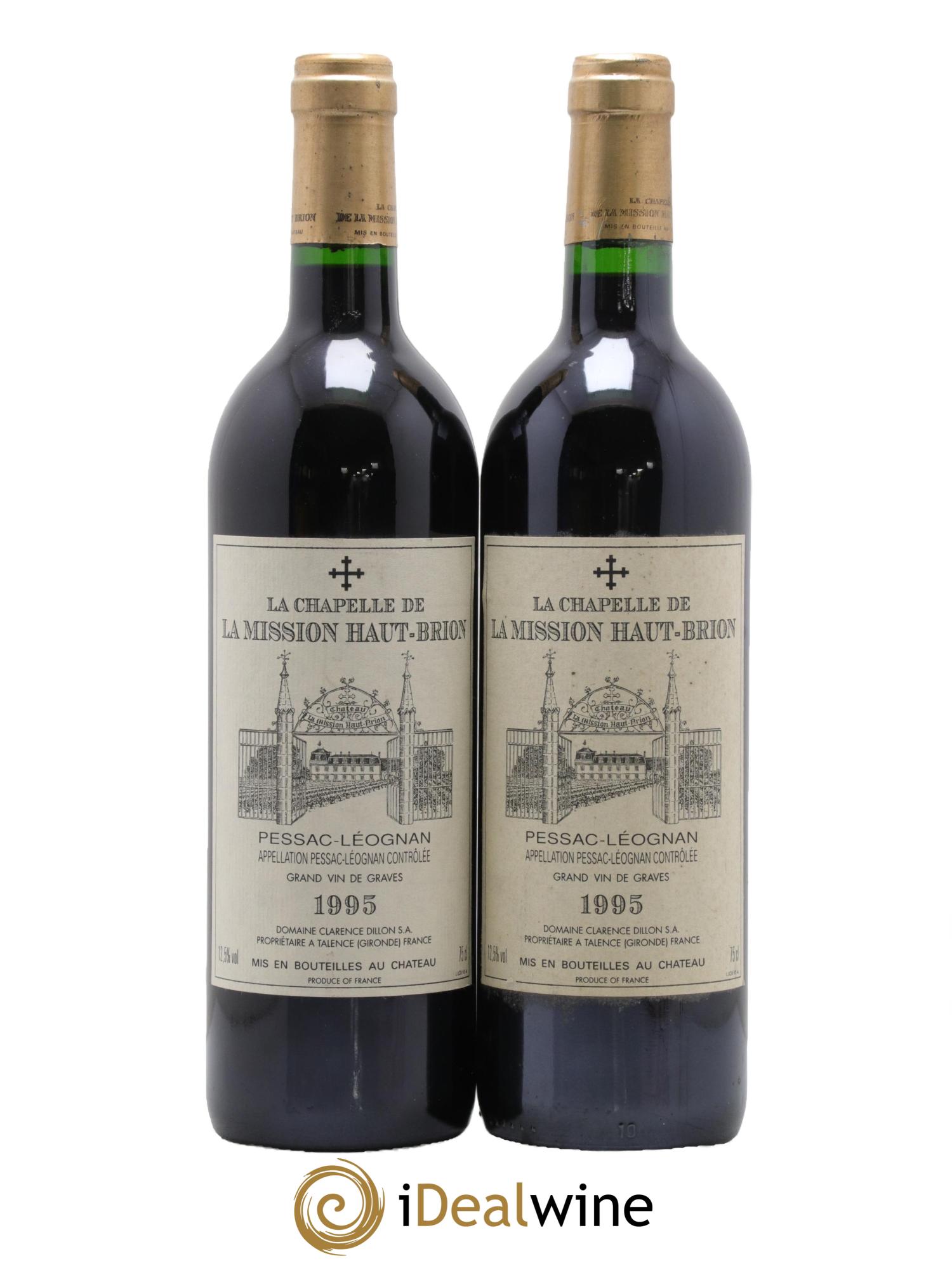 La Chapelle de La Mission Haut-Brion Second Vin 1995 - Posten von 2 Flaschen - 0