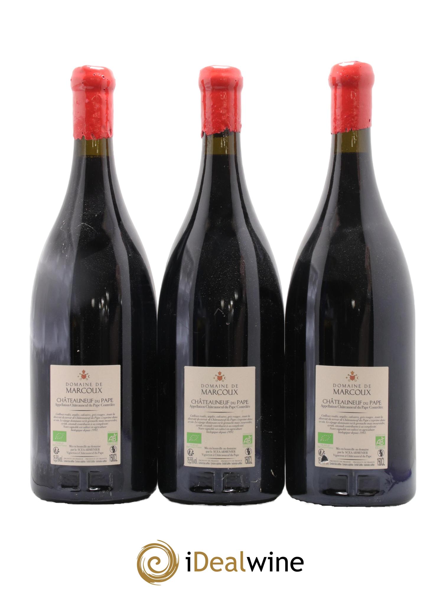 Châteauneuf-du-Pape Marcoux (Domaine de) 2020 - Lot of 3 magnums - 1