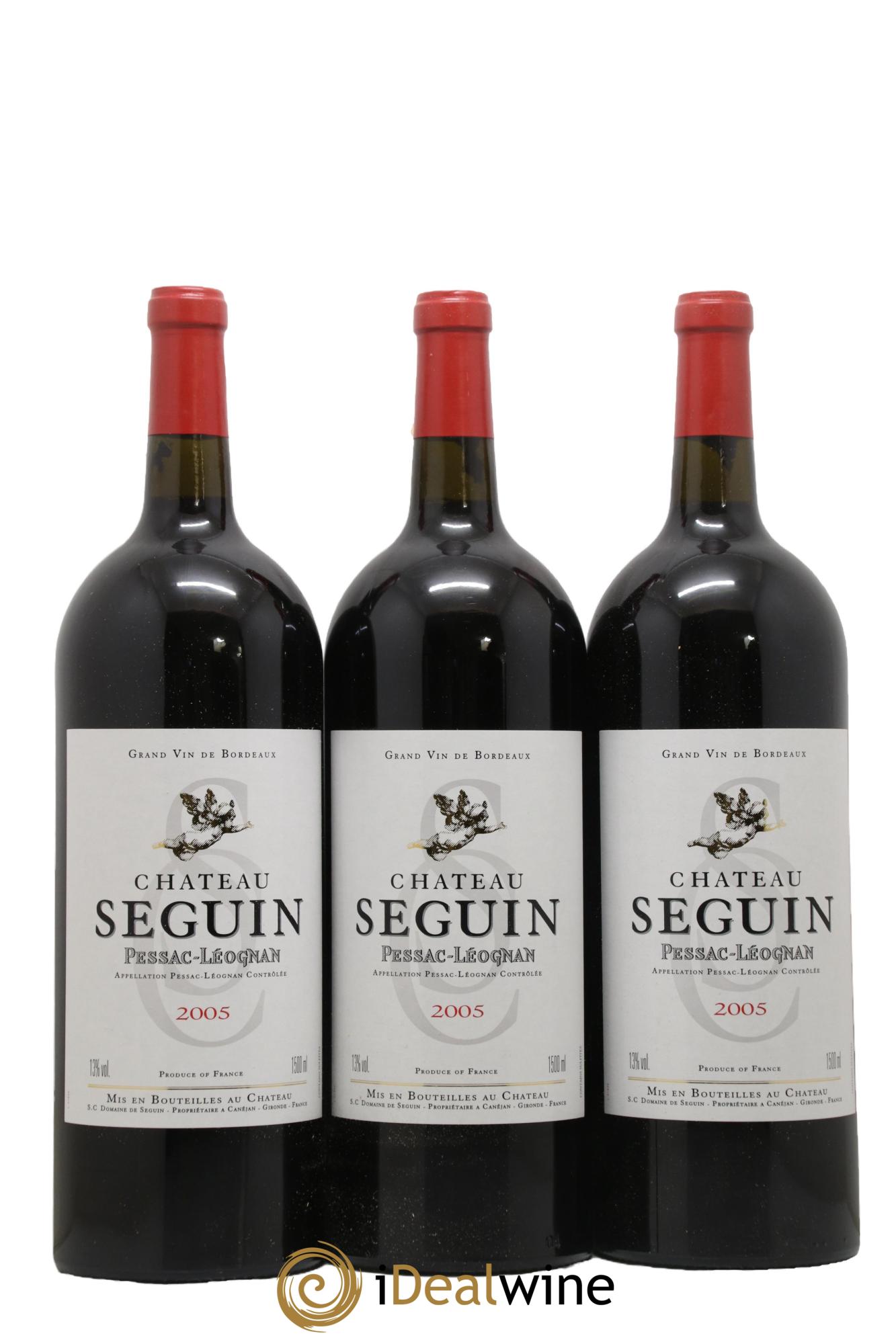 Pessac-Léognan Chateau Seguin 2005 - Lot of 6 magnums - 2