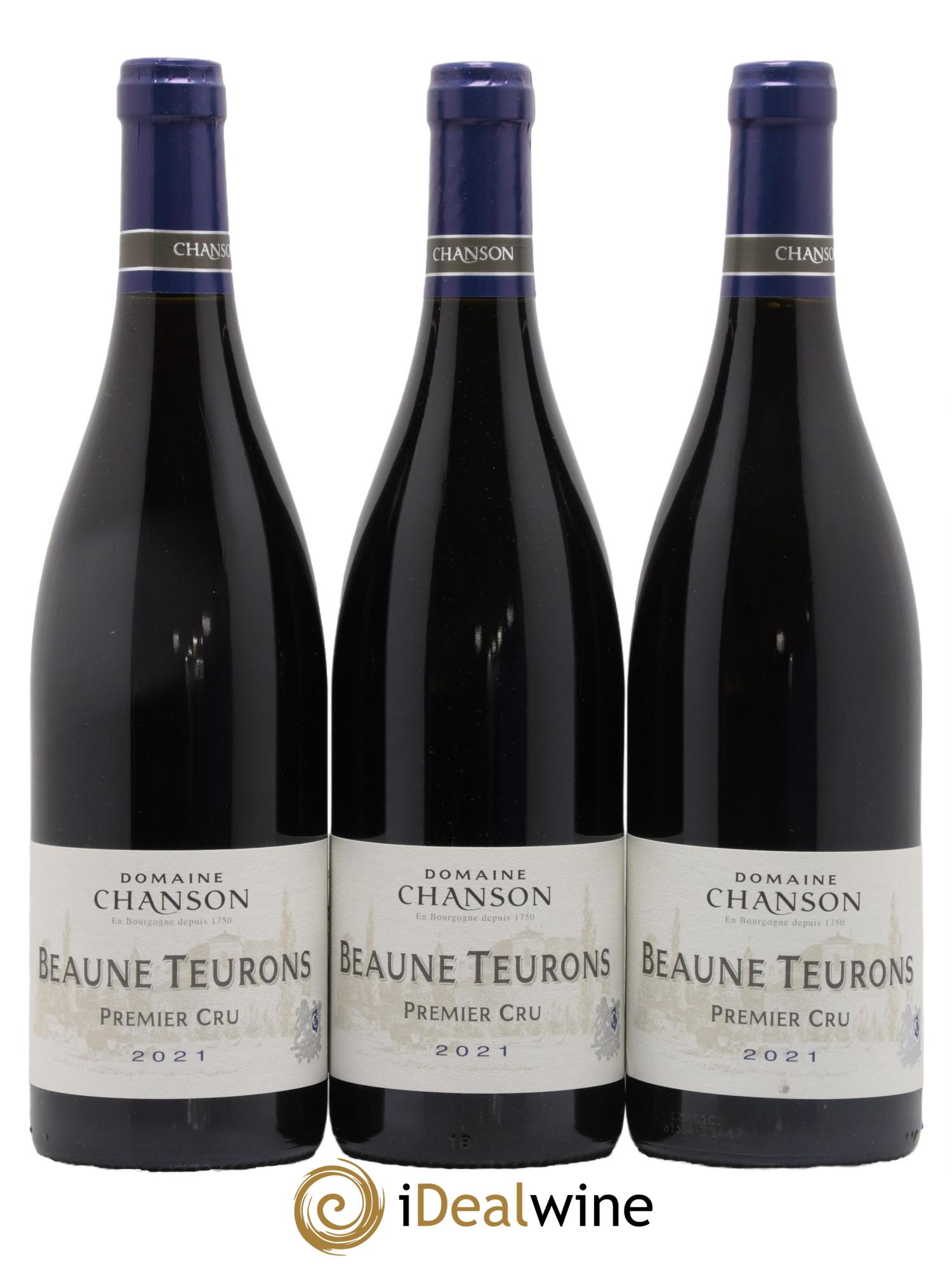 Beaune 1er Cru Les Teurons Chanson (Domaine) 2021 - Lot of 3 bottles - 0