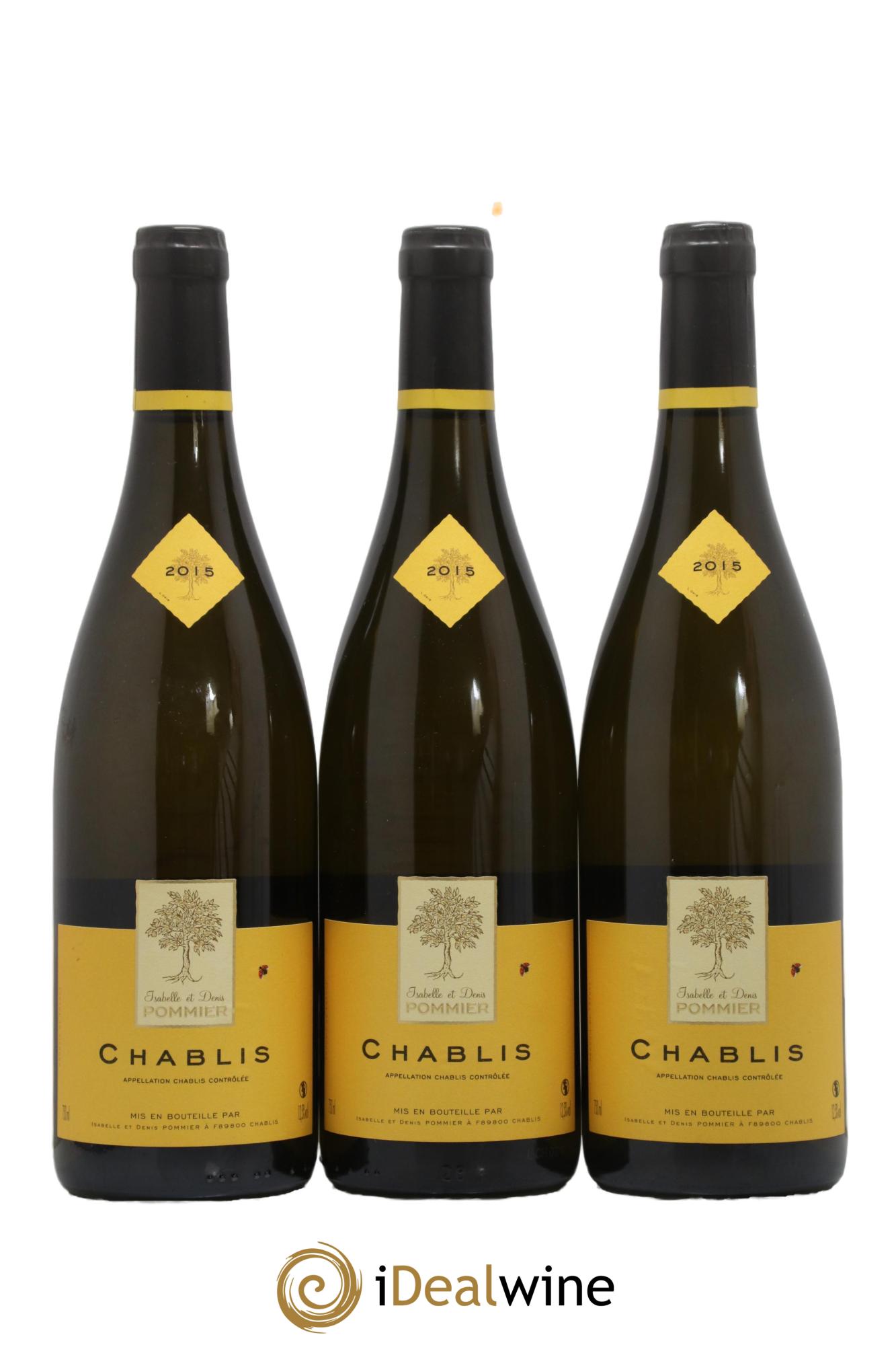 Chablis Domaine Pommier 2015 - Lotto di 3 bottiglie - 0