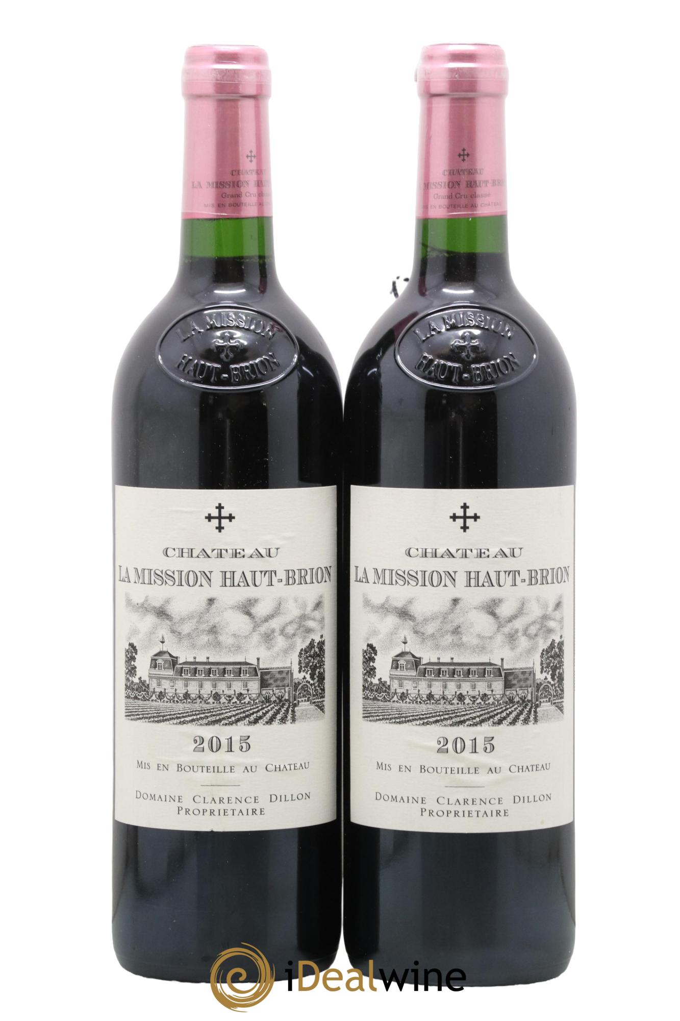 Château la Mission Haut-Brion Cru Classé de Graves 2015 - Posten von 2 Flaschen - 0