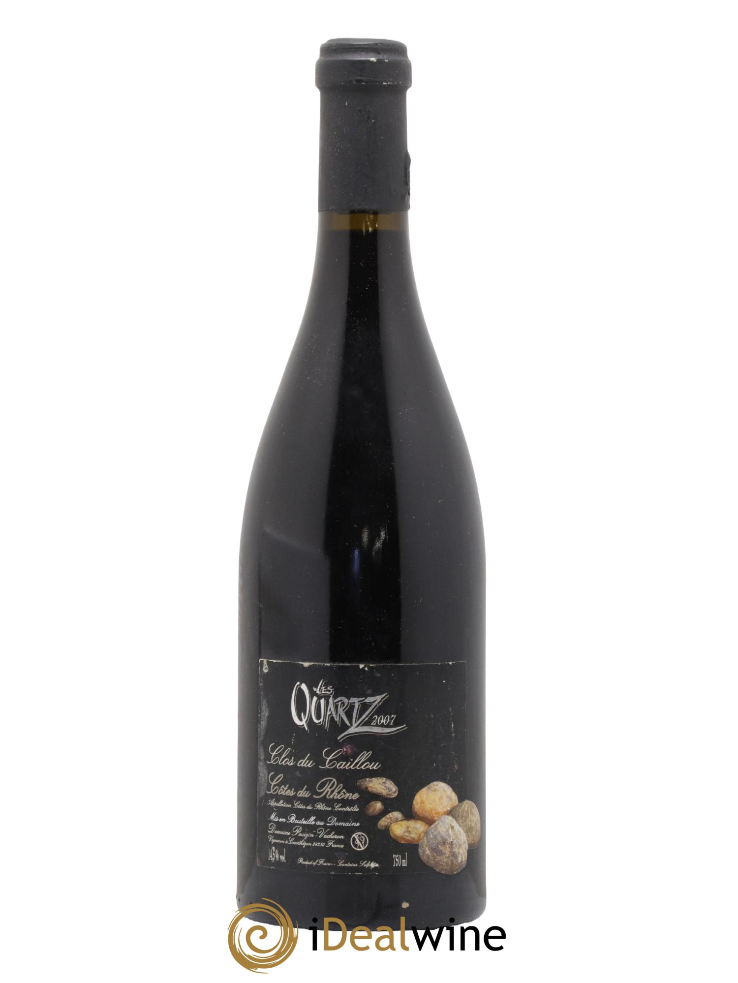 Côtes du Rhône Les Quartz Clos du Caillou 2007 - Lotto di 1 bottiglia - 0