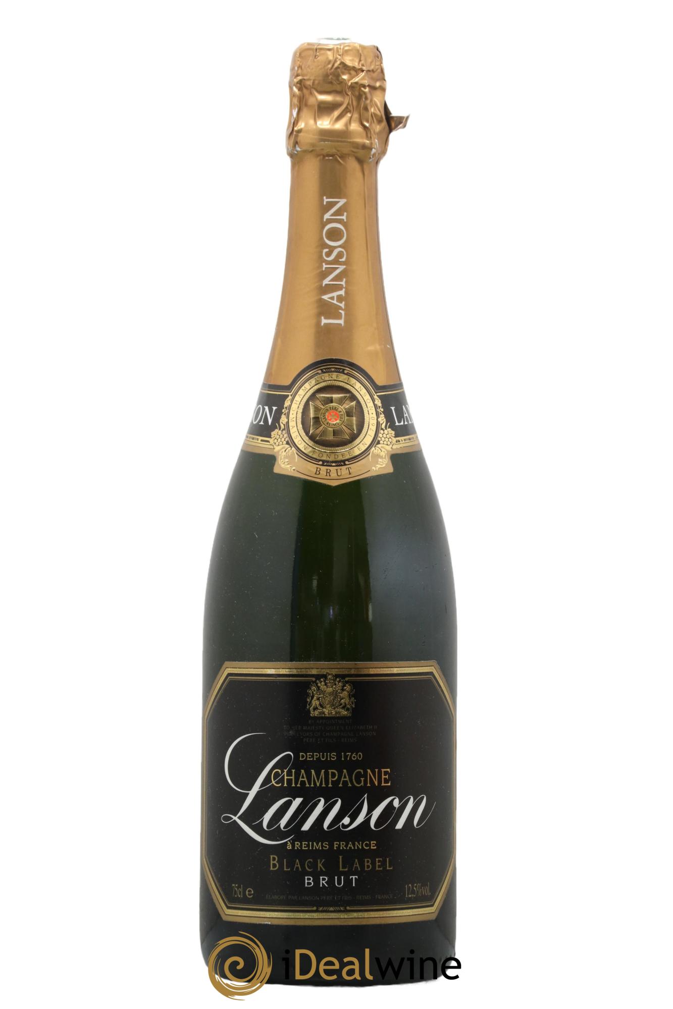 Champagne Brut Cuvee Black Label Lanson - Posten von 1 Flasche - 0