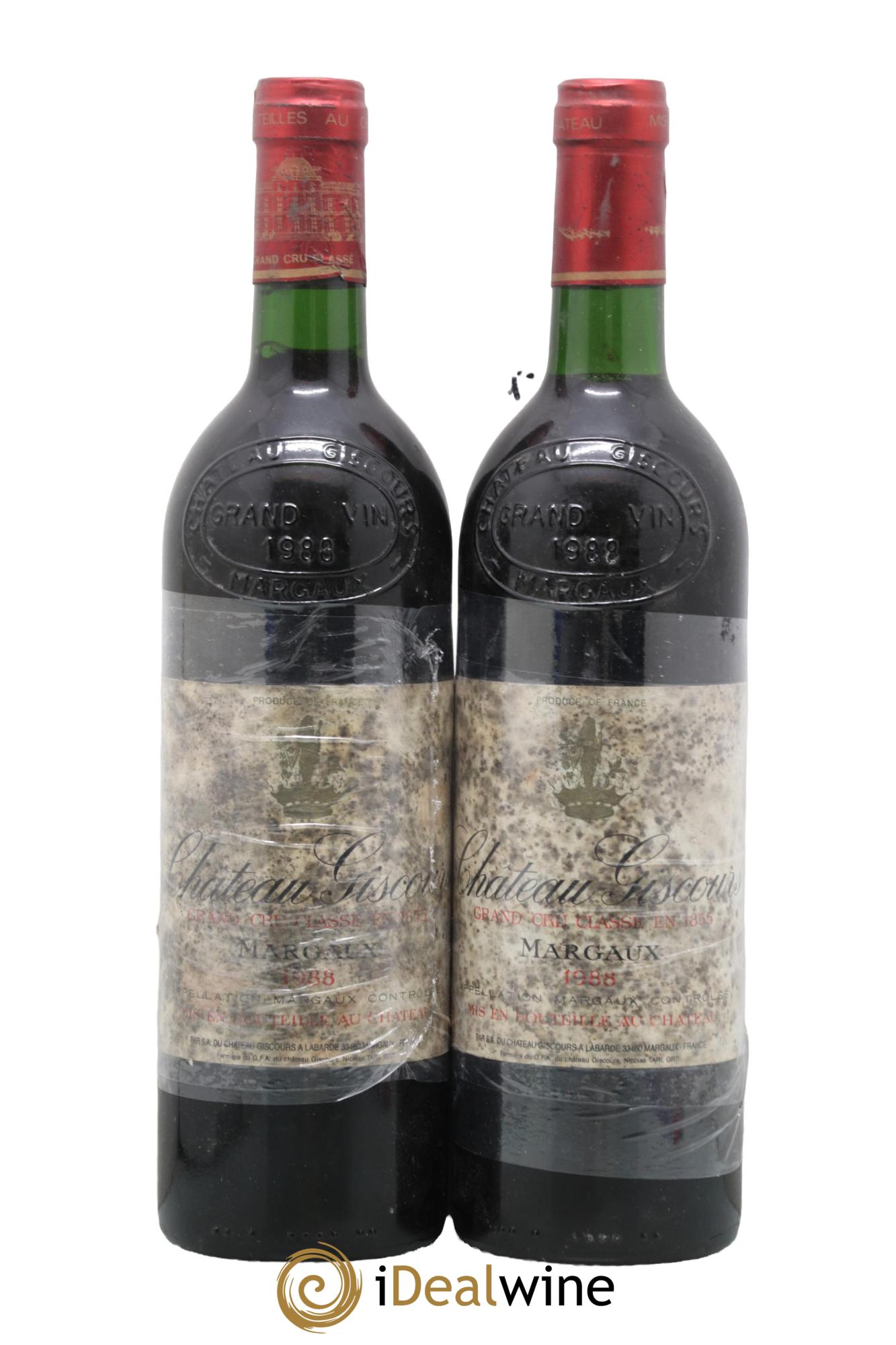 Château Giscours 3ème Grand Cru Classé 1988 - Posten von 2 Flaschen - 0