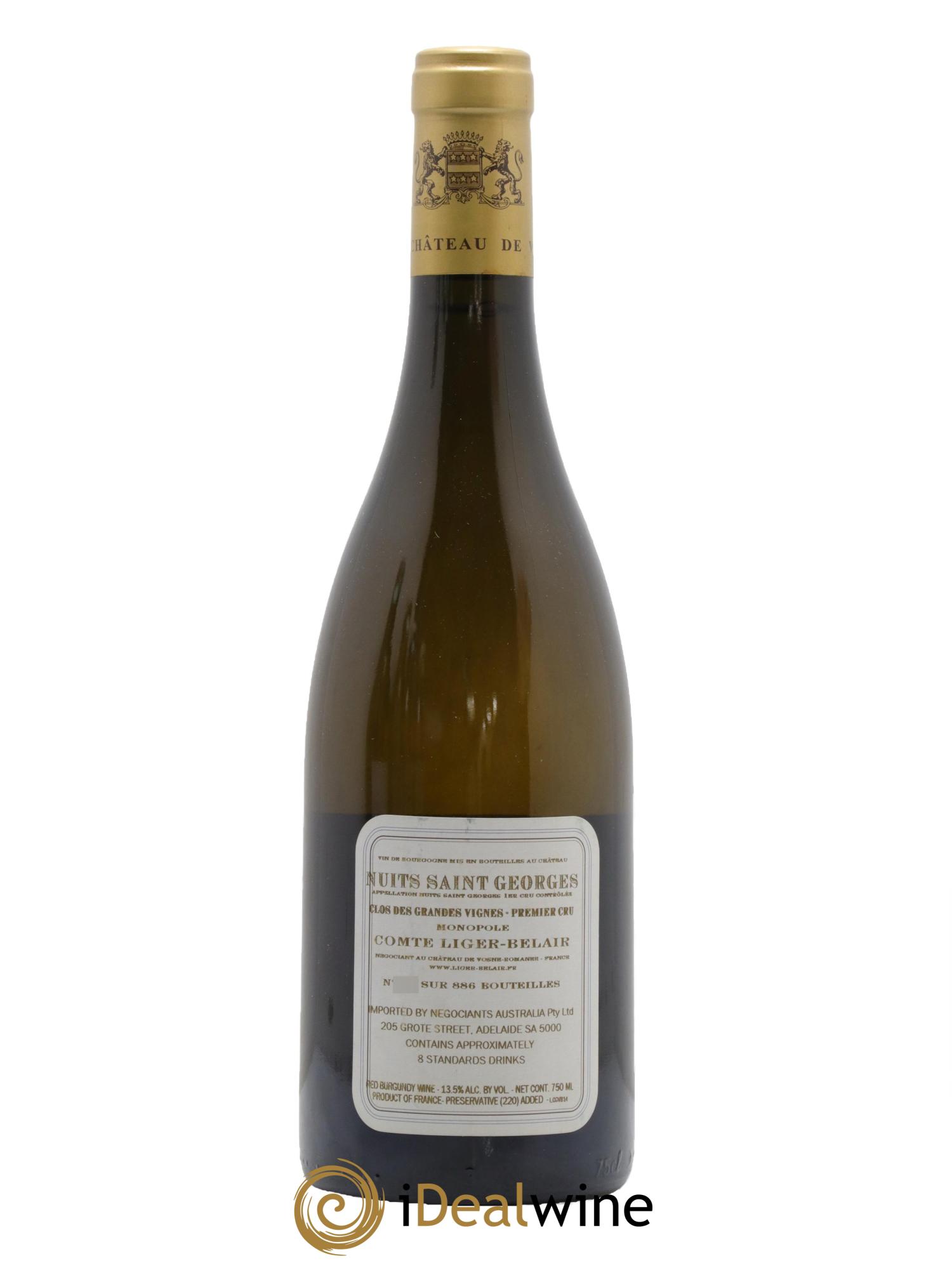 Nuits Saint-Georges 1er Cru Clos des Grandes Vignes Comte Liger-Belair (Domaine du) 2014 - Lotto di 1 bottiglia - 1