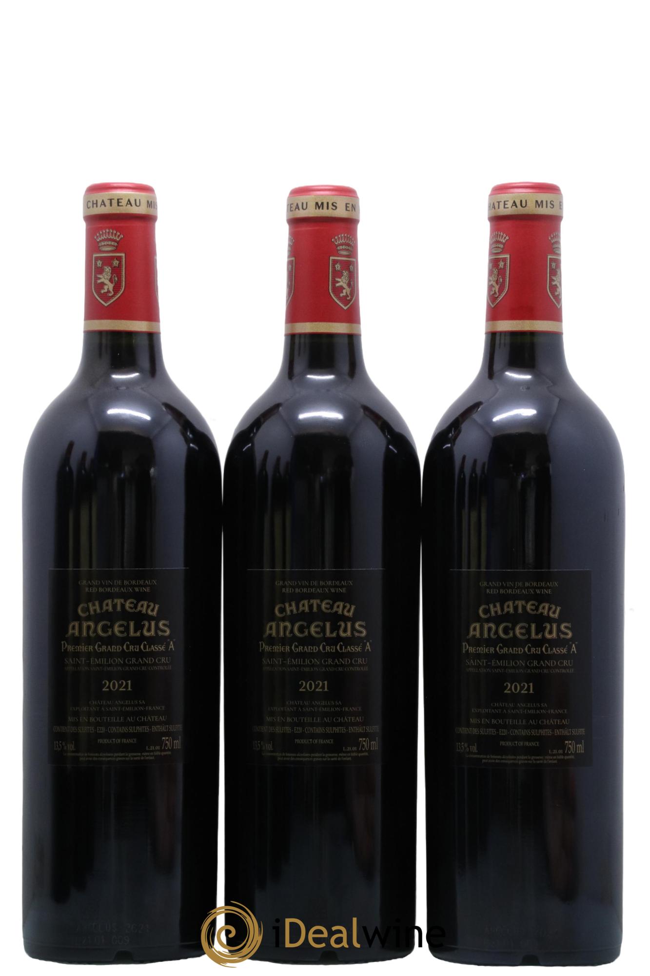 Château Angélus 1er Grand Cru Classé A 2021 - Lot de 6 bouteilles - 2