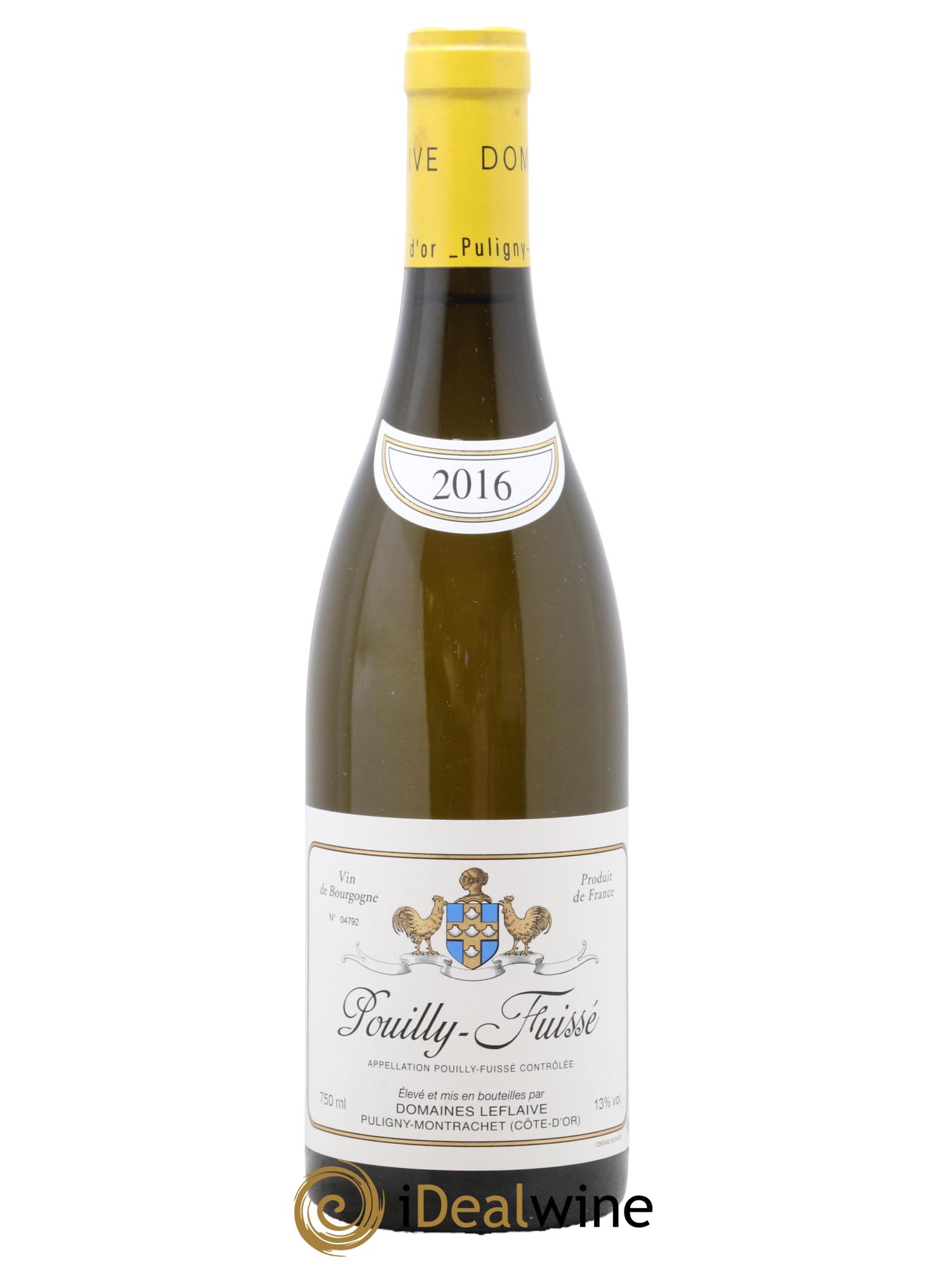 Pouilly-Fuissé Leflaive (Domaine)  2016 - Lot of 1 bottle - 0