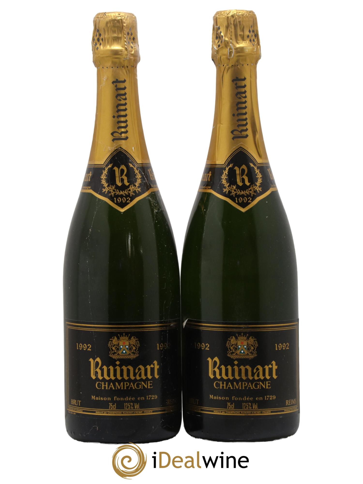 R de Ruinart Brut Ruinart 1992 - Lot of 2 bottles - 0