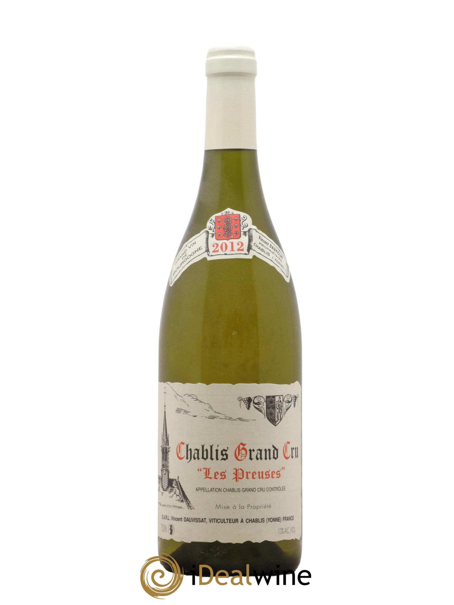 Chablis Grand Cru Les Preuses Vincent Dauvissat (Domaine) 2012 - Lotto di 1 bottiglia - 0