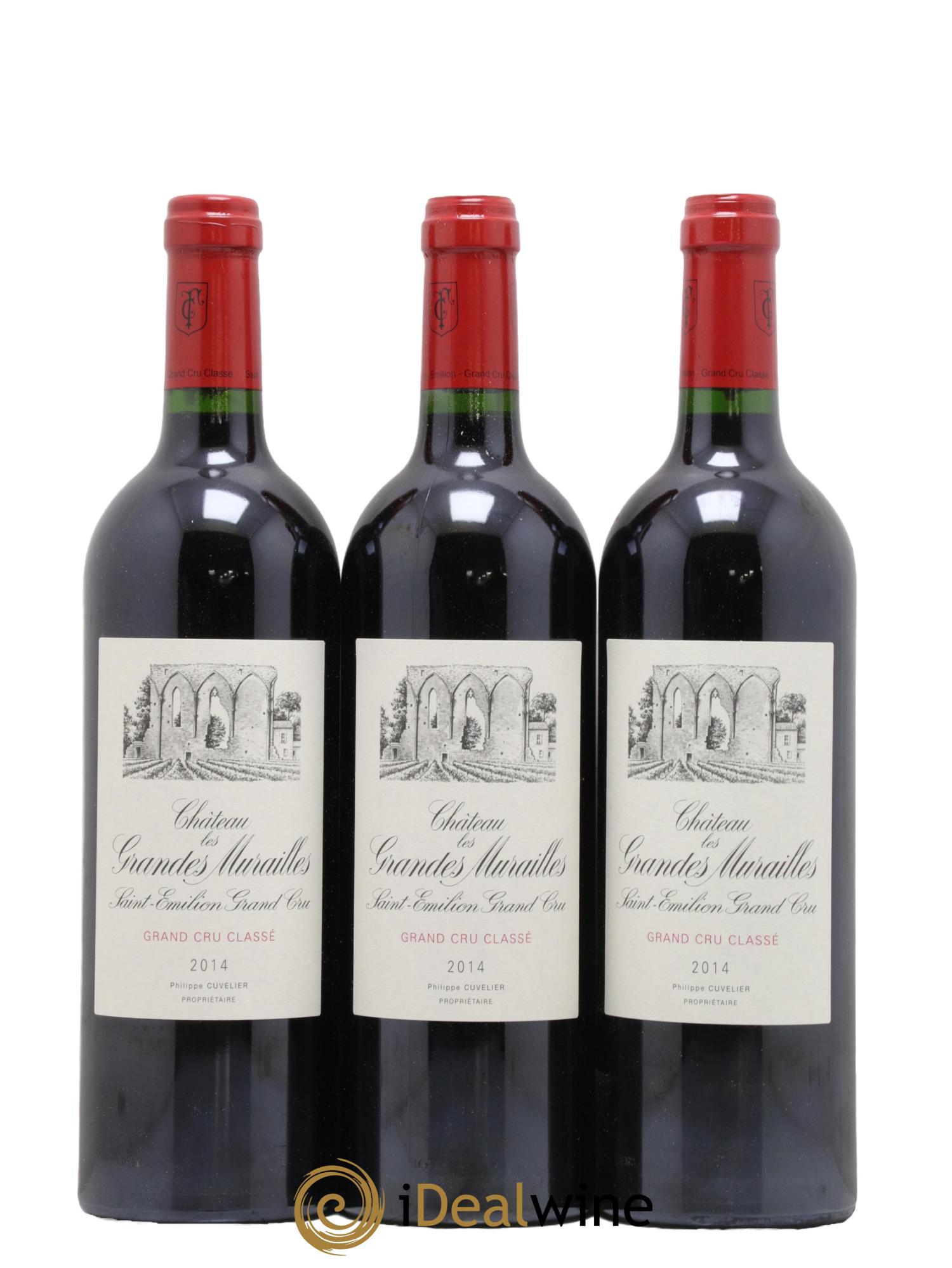 Château les Grandes Murailles Grand Cru Classé 2014 - Lot of 6 bottles - 1