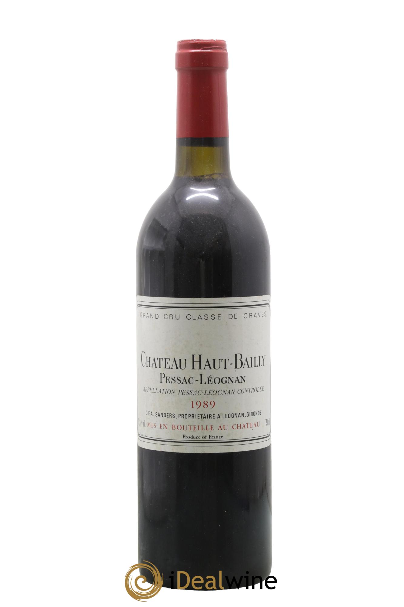 Château Haut-Bailly Cru Classé de Graves 1989 - Lot de 1 bouteille - 0