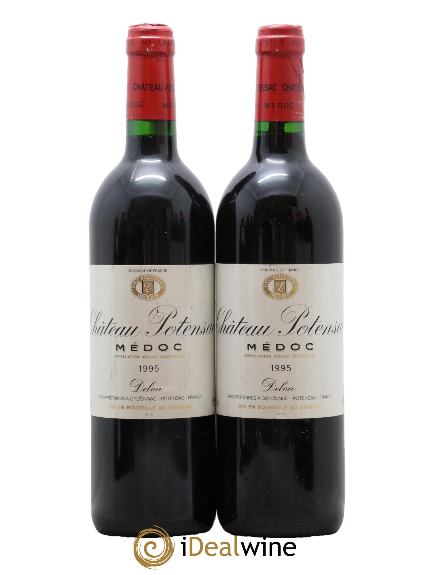 Château Potensac 1995 - Lotto di 2 bottiglie - 0