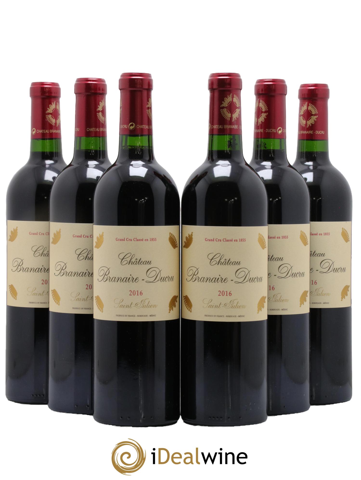 Château Branaire Ducru 4ème Grand Cru Classé 2016 - Lot de 6 bouteilles - 0