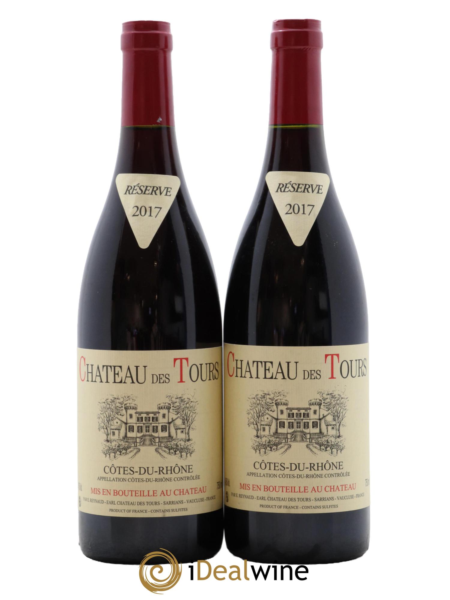 Côtes du Rhône Château des Tours Emmanuel Reynaud 2017 - Lotto di 2 bottiglie - 0