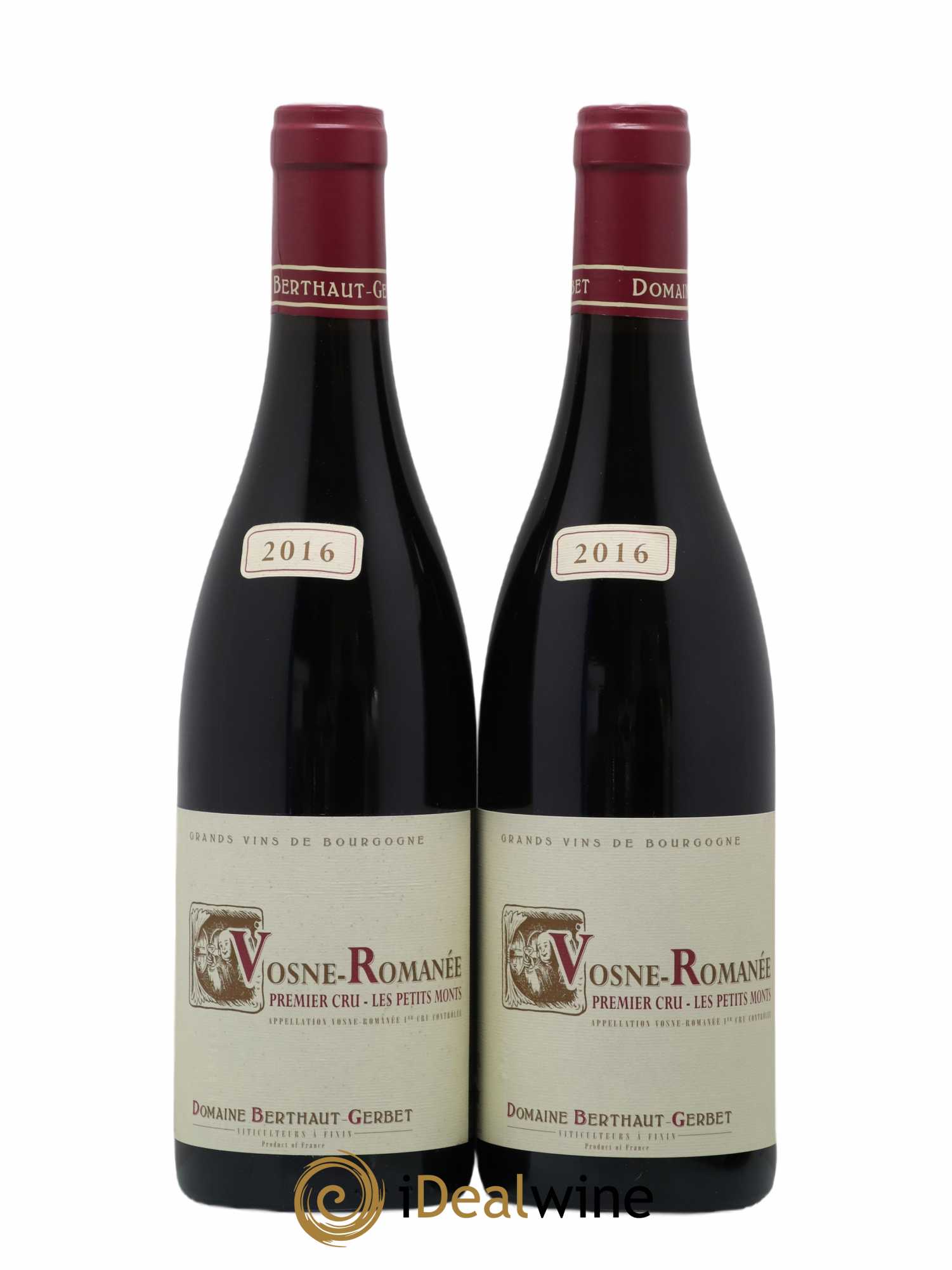 Vosne-Romanée 1er Cru Les Petits Monts Berthaut Gerbet (Domaine)  2016 - Lot de 2 bouteilles - 0