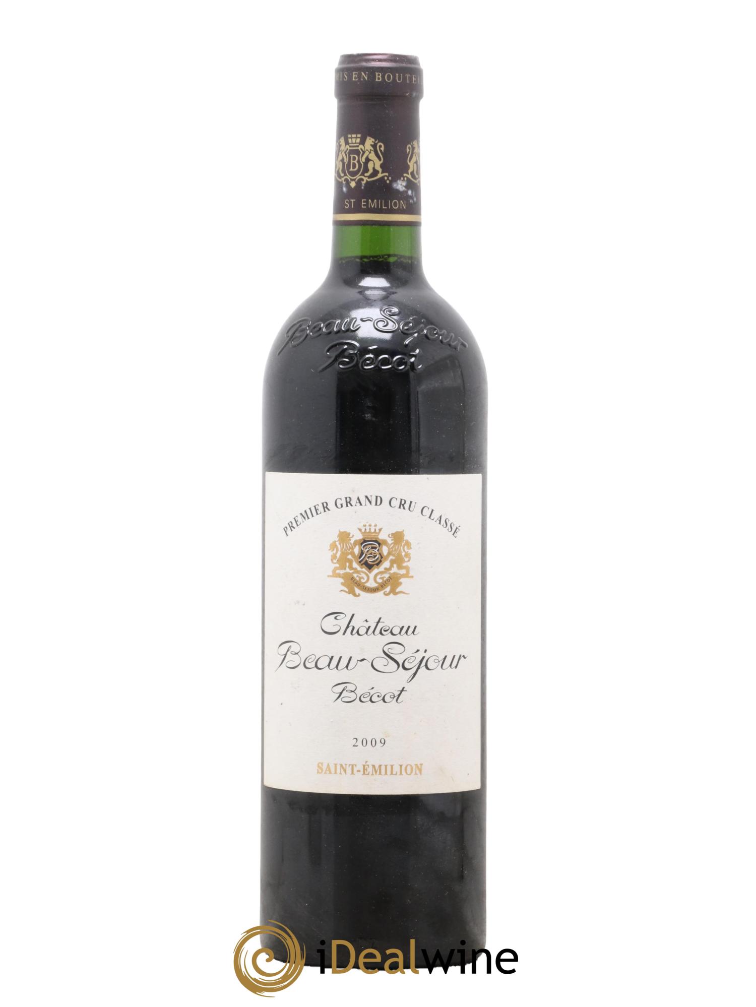 Château Beau-Séjour Bécot 1er Grand Cru Classé B  2009 - Posten von 1 Flasche - 0