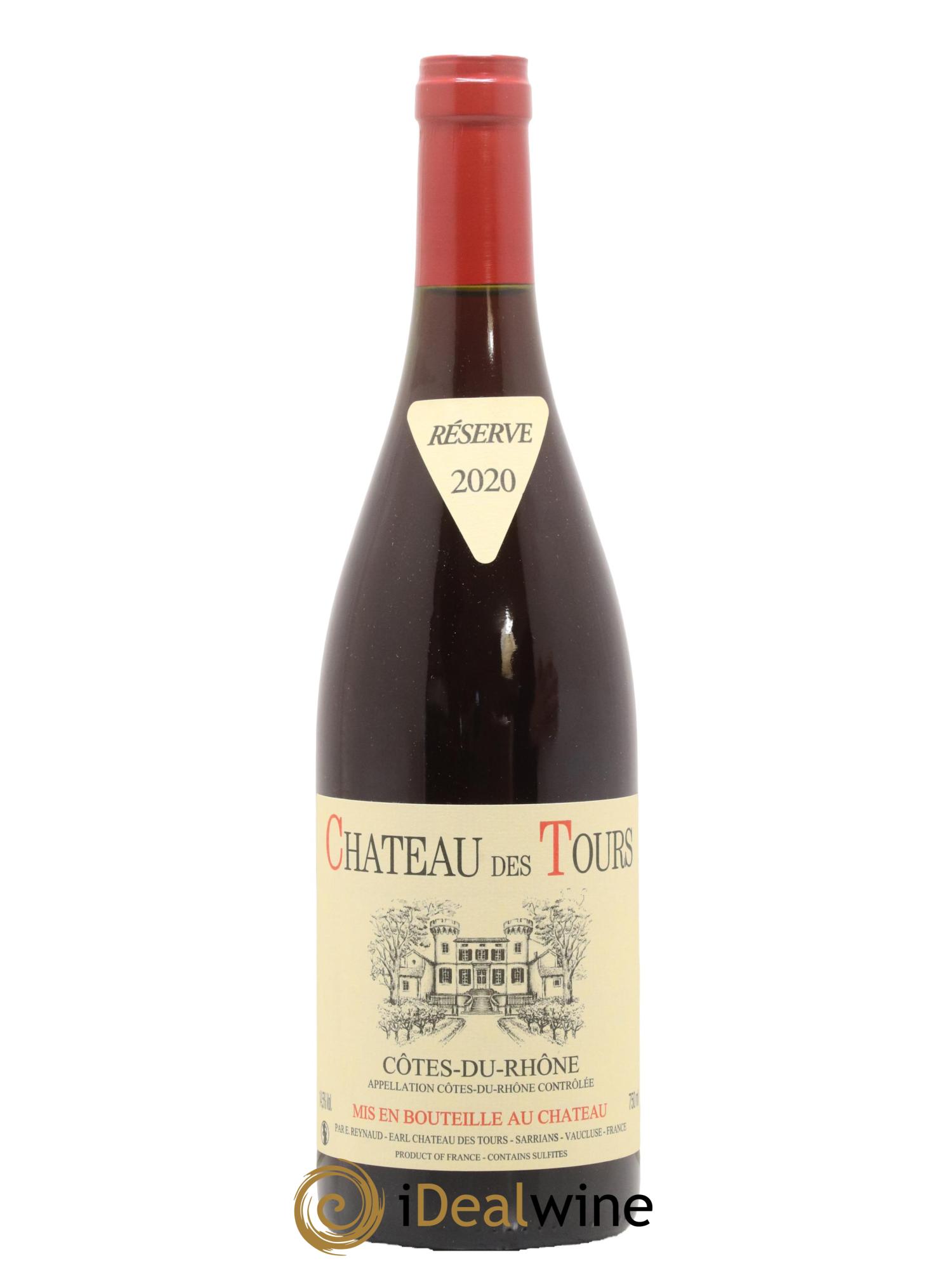 Côtes du Rhône Château des Tours Emmanuel Reynaud 2020 - Lot de 1 bouteille - 0