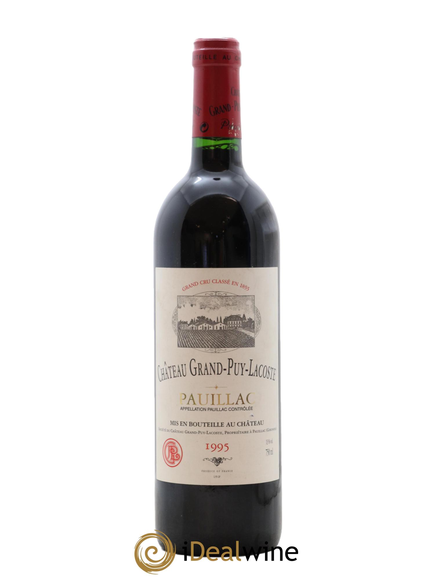 Château Grand Puy Lacoste 5ème Grand Cru Classé 1995 - Posten von 1 Flasche - 0