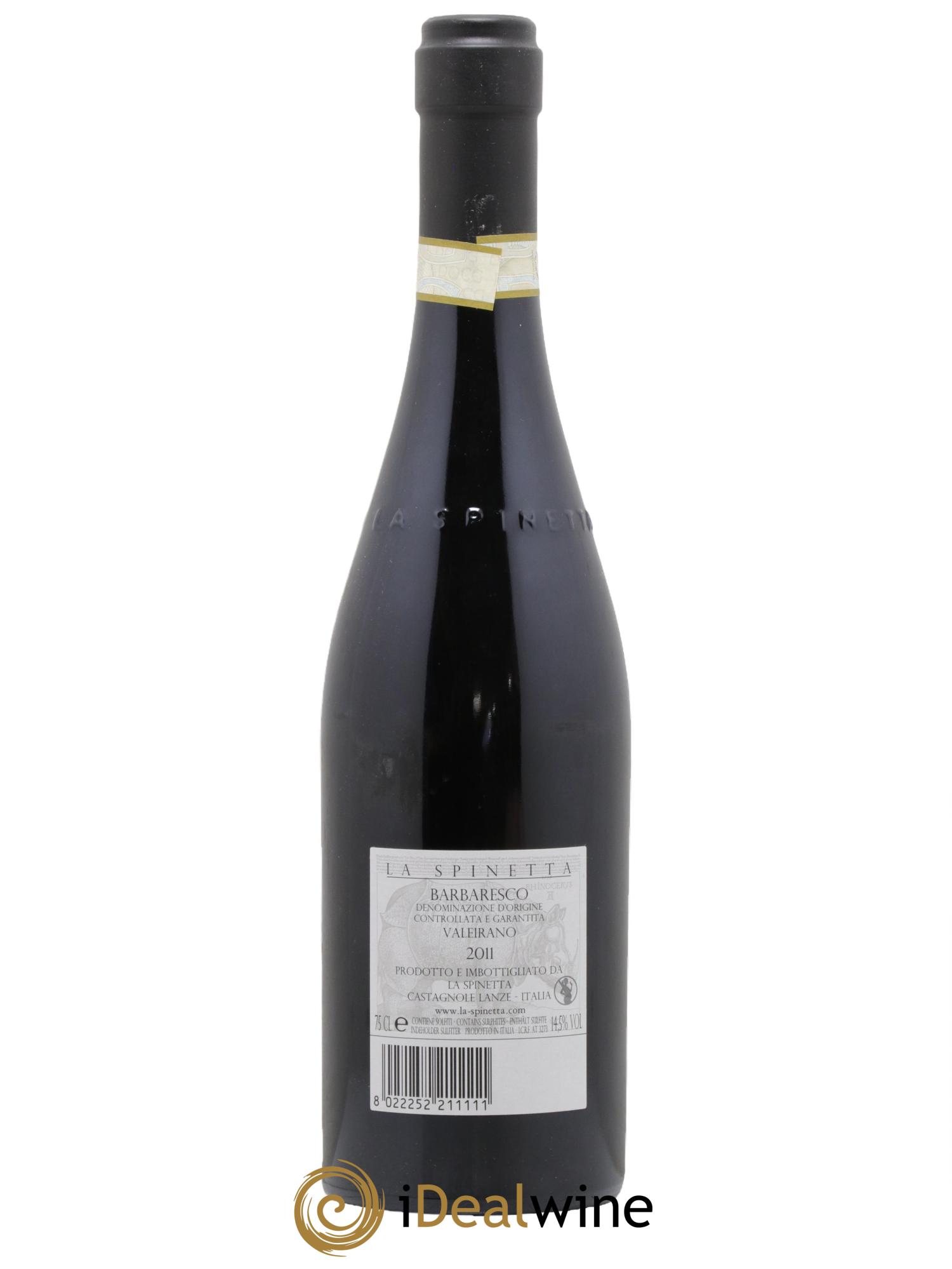 Barbaresco La Spinetta DOCG Valeirano Vursu Giorgio Rivetti 2011 - Lot de 1 bouteille - 1