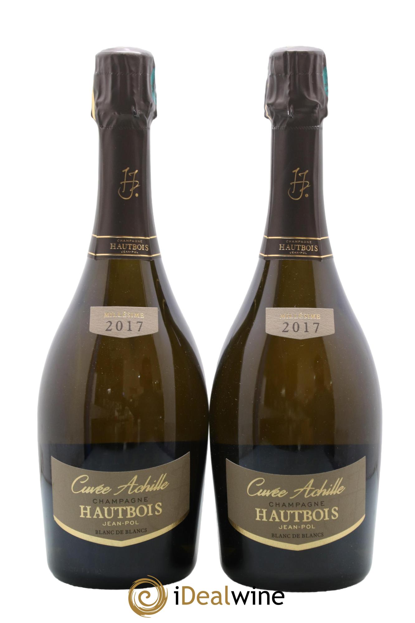 Champagne Cuvée Achille Jean-Pol Hautbois 2017 - Lotto di 2 bottiglie - 0