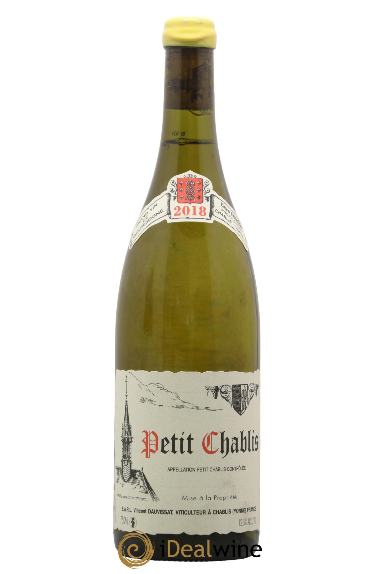 Petit Chablis Vincent Dauvissat (Domaine) 2018 - Lot de 1 bouteille - 0