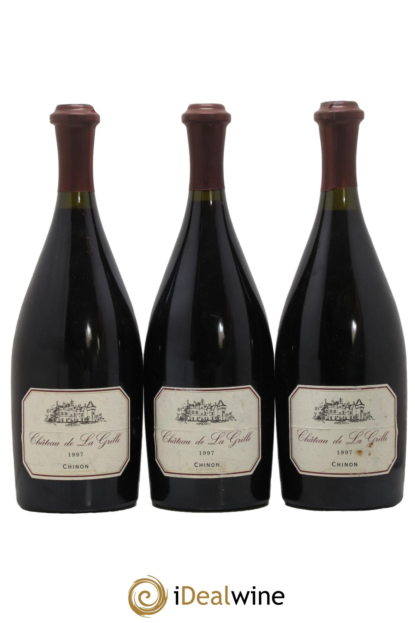 Chinon Chateau de la Grille 1997 - Lot of 3 bottles - 0