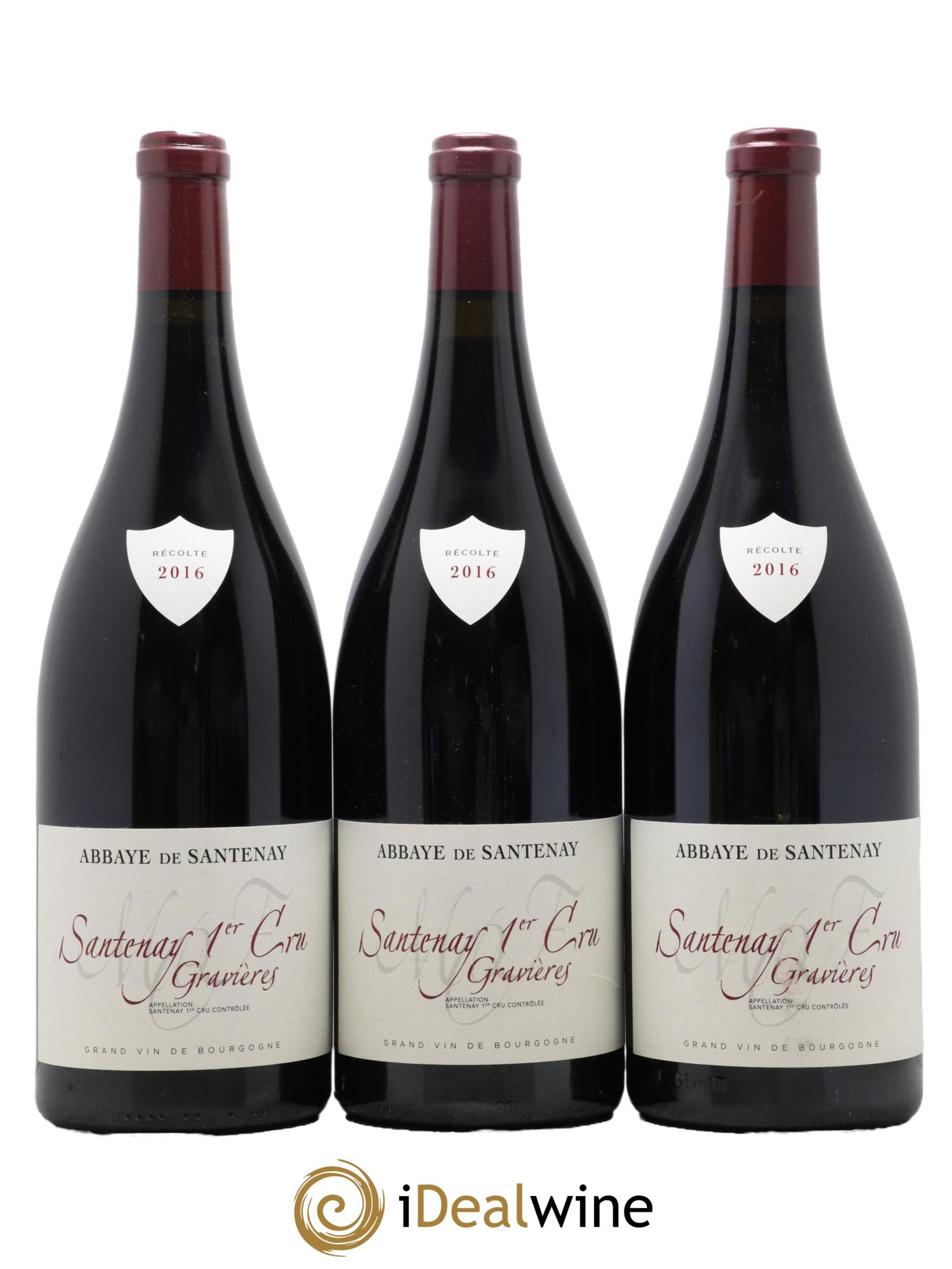 Santenay 1er Cru Gravière Abbaye de Santenay 2016 - Lot de 3 magnums - 0