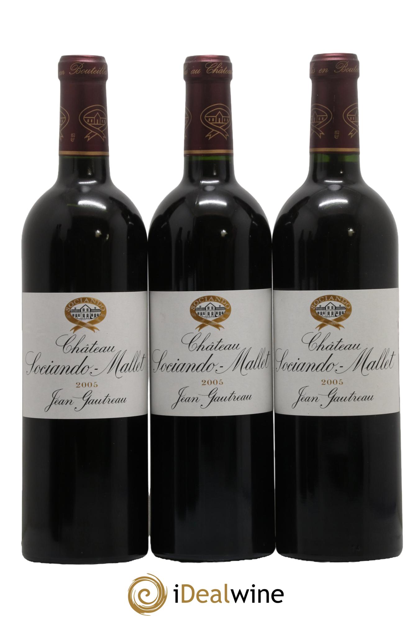 Château Sociando Mallet 2005 - Lot de 6 bouteilles - 2