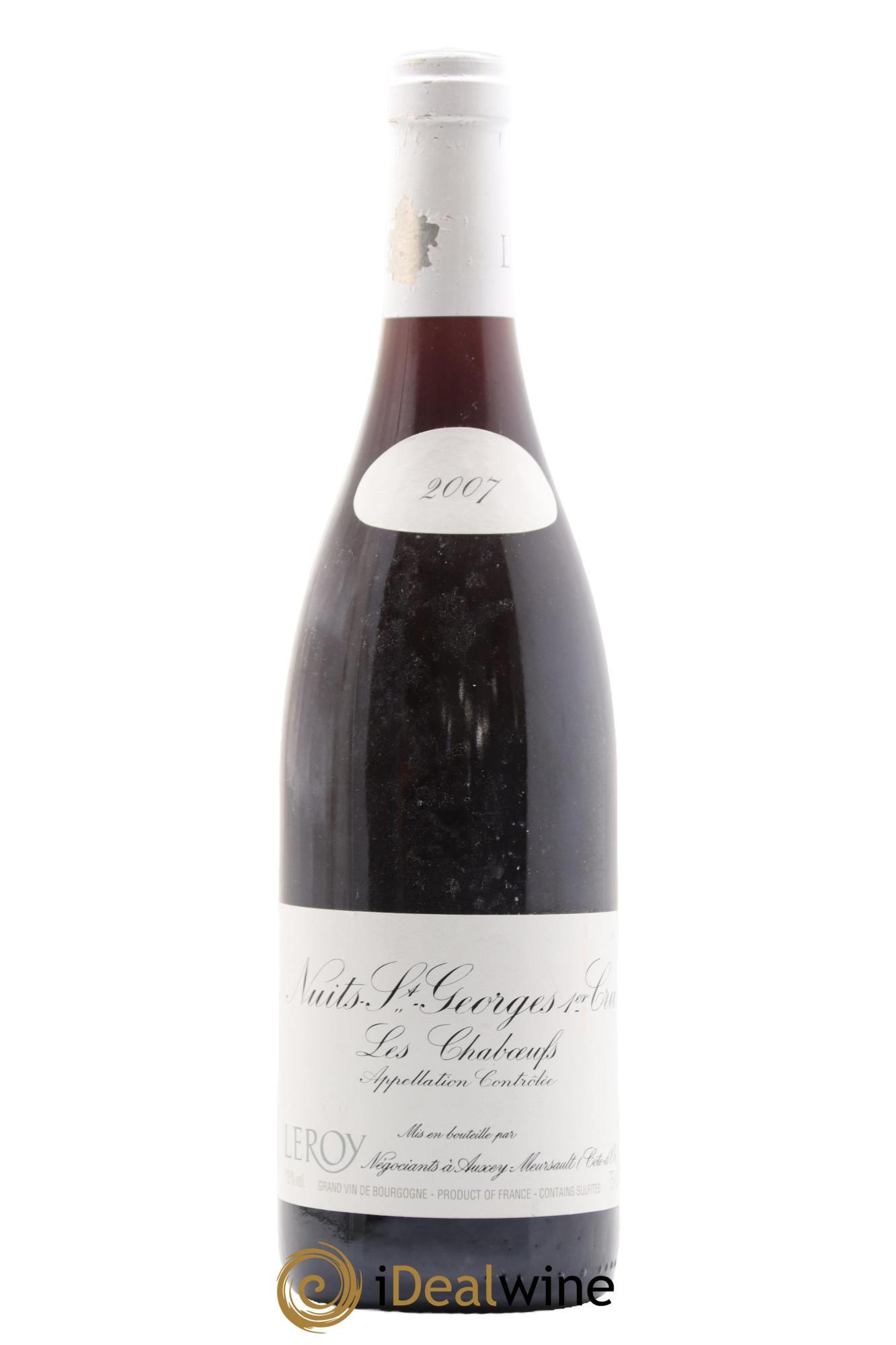 Nuits Saint-Georges 1er Cru Les Chaboeufs Leroy SA 2007 - Lot of 1 bottle - 0